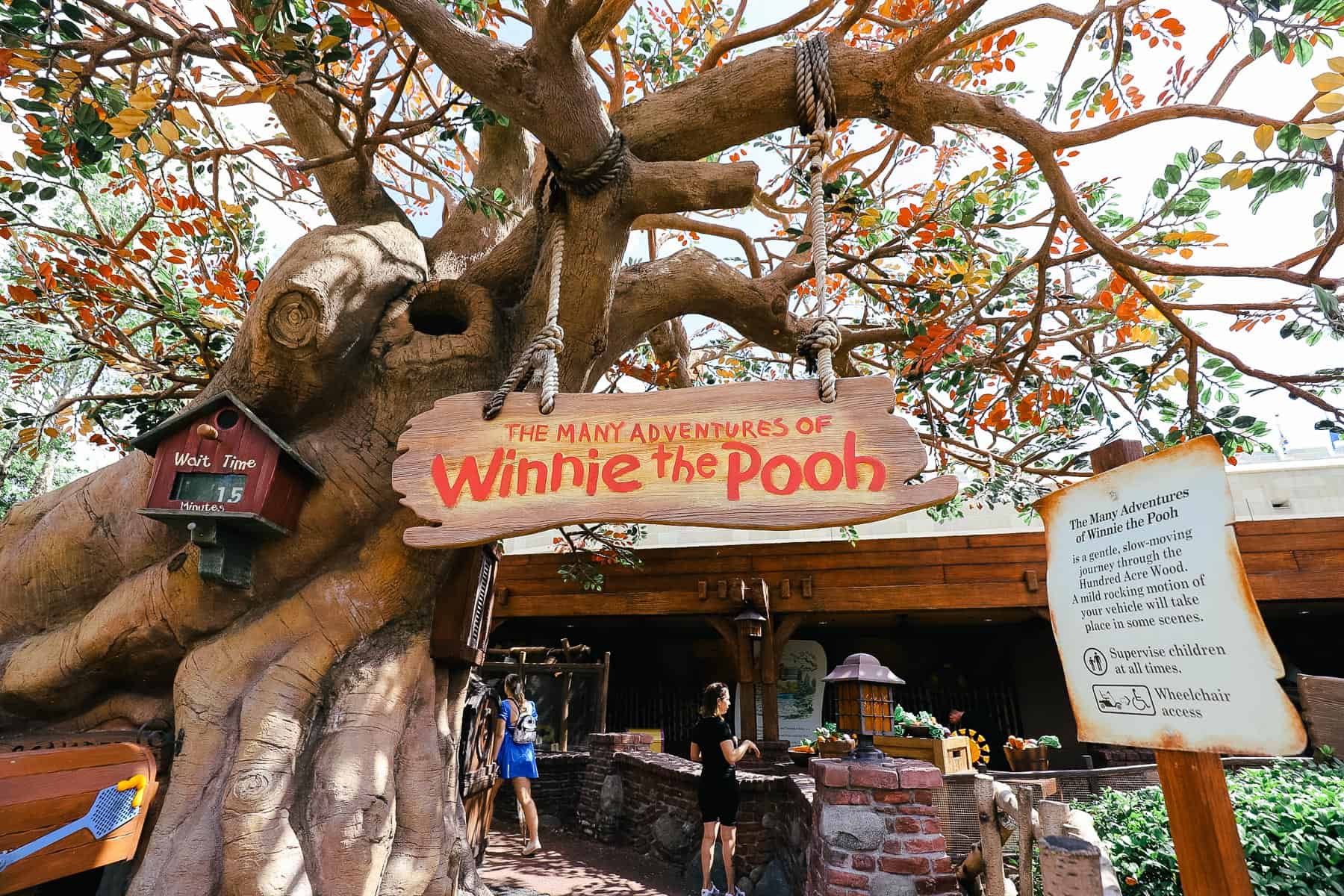 The Many Adventures of Winnie the Pooh attraction entrance at Magic Kingdom 