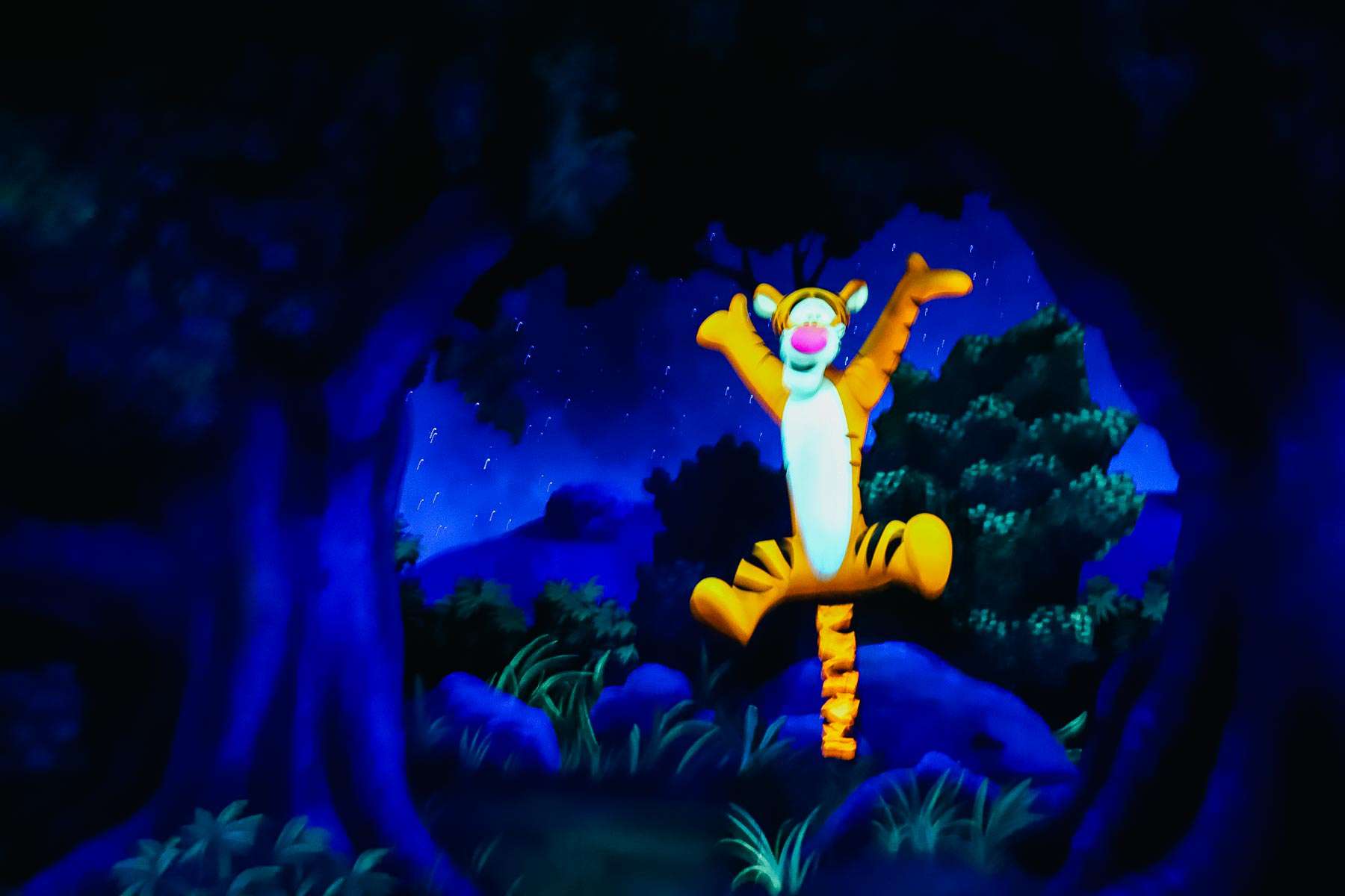 Tigger bouncing scene 