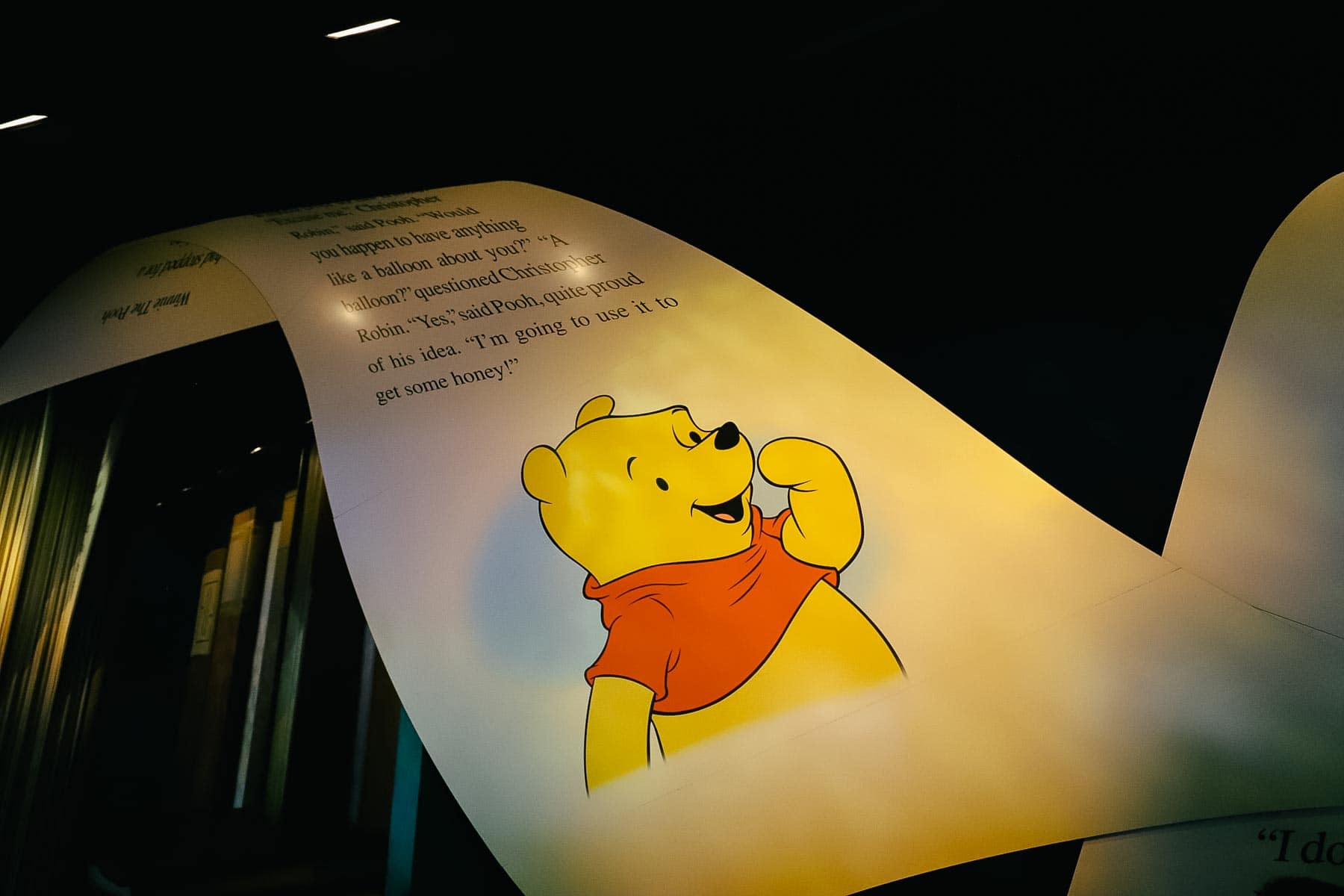 part of the story book in the attraction 