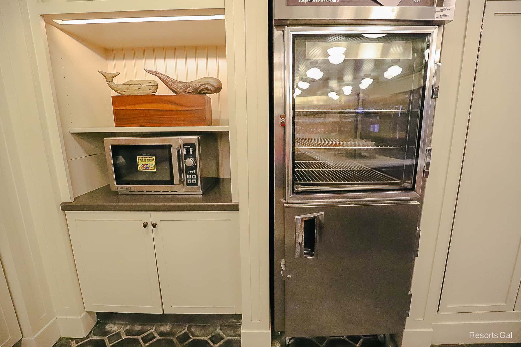 a microwave and in cream case at Disney's Yacht Club 