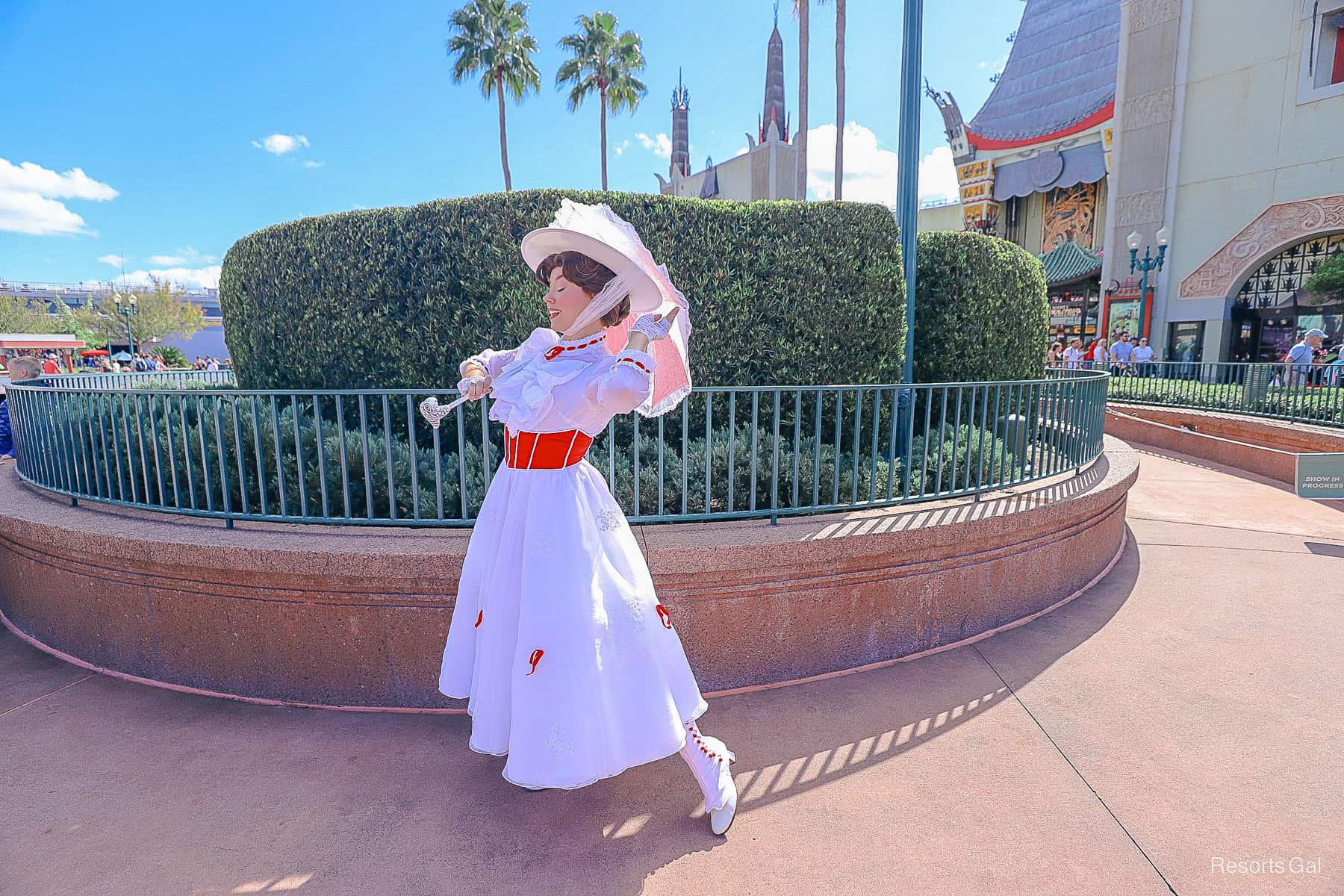 Mary Poppins shows off her practically perfect pose at Hollywood Studios 
