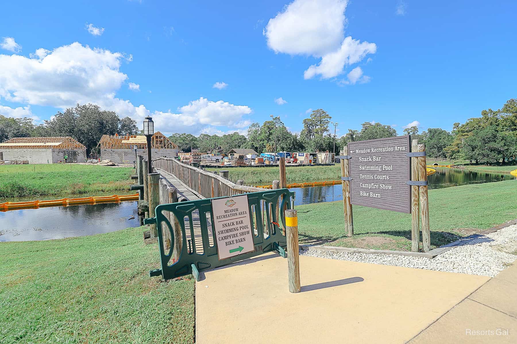 the bridge to the Meadow from the outer loops is closed