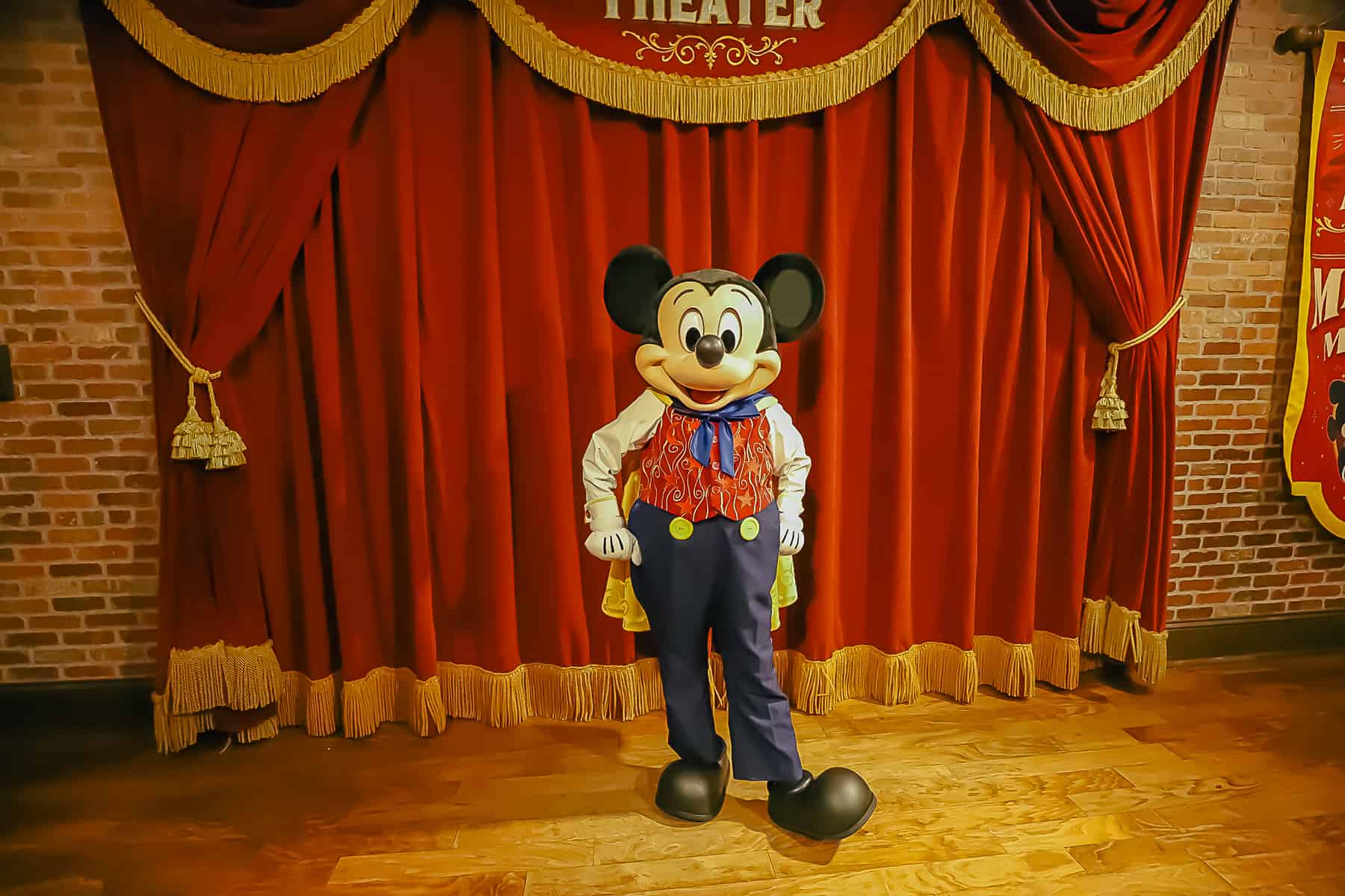 Mickey Mouse dressed as a Magician 