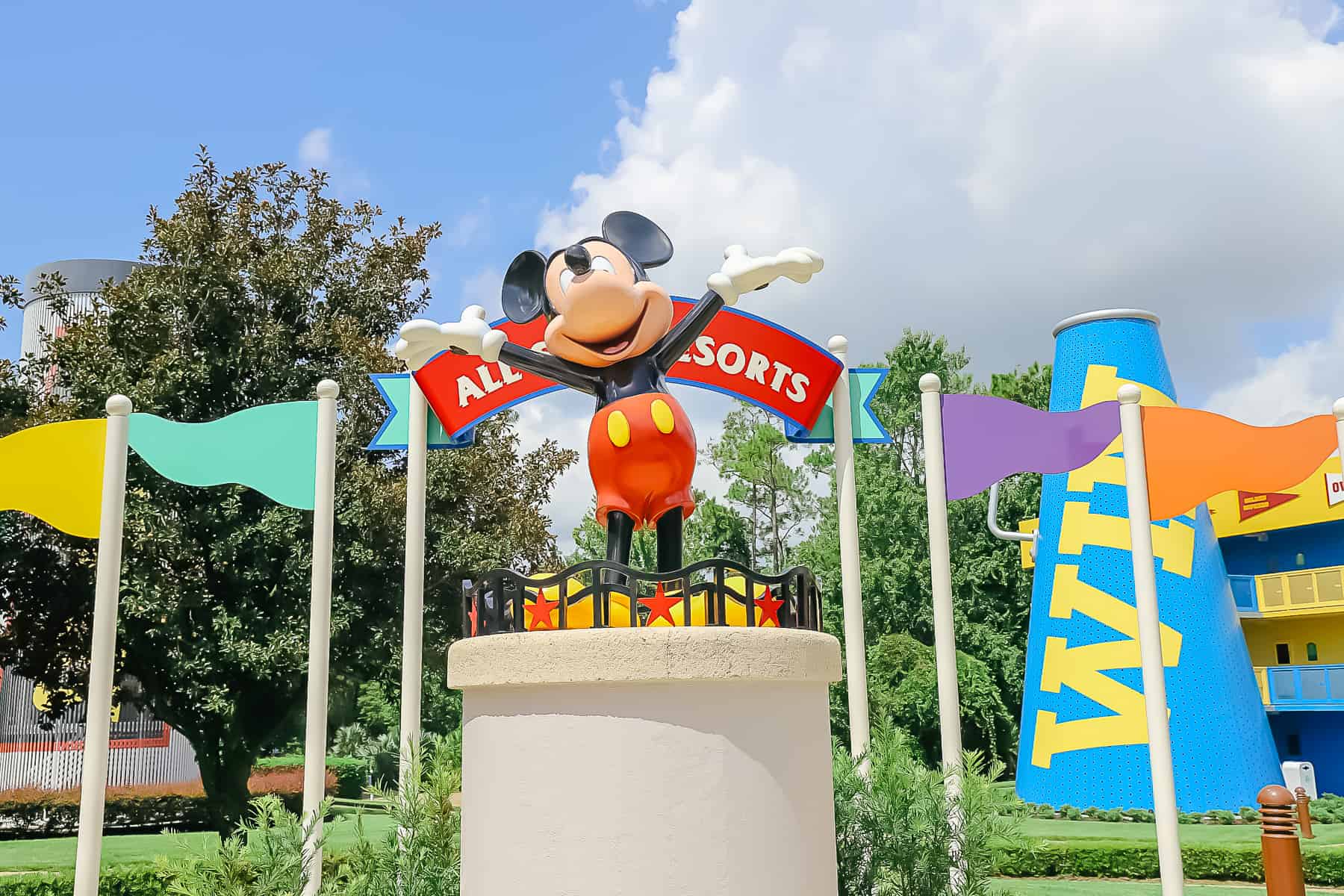Mickey statue at the All-Star Value Resorts 