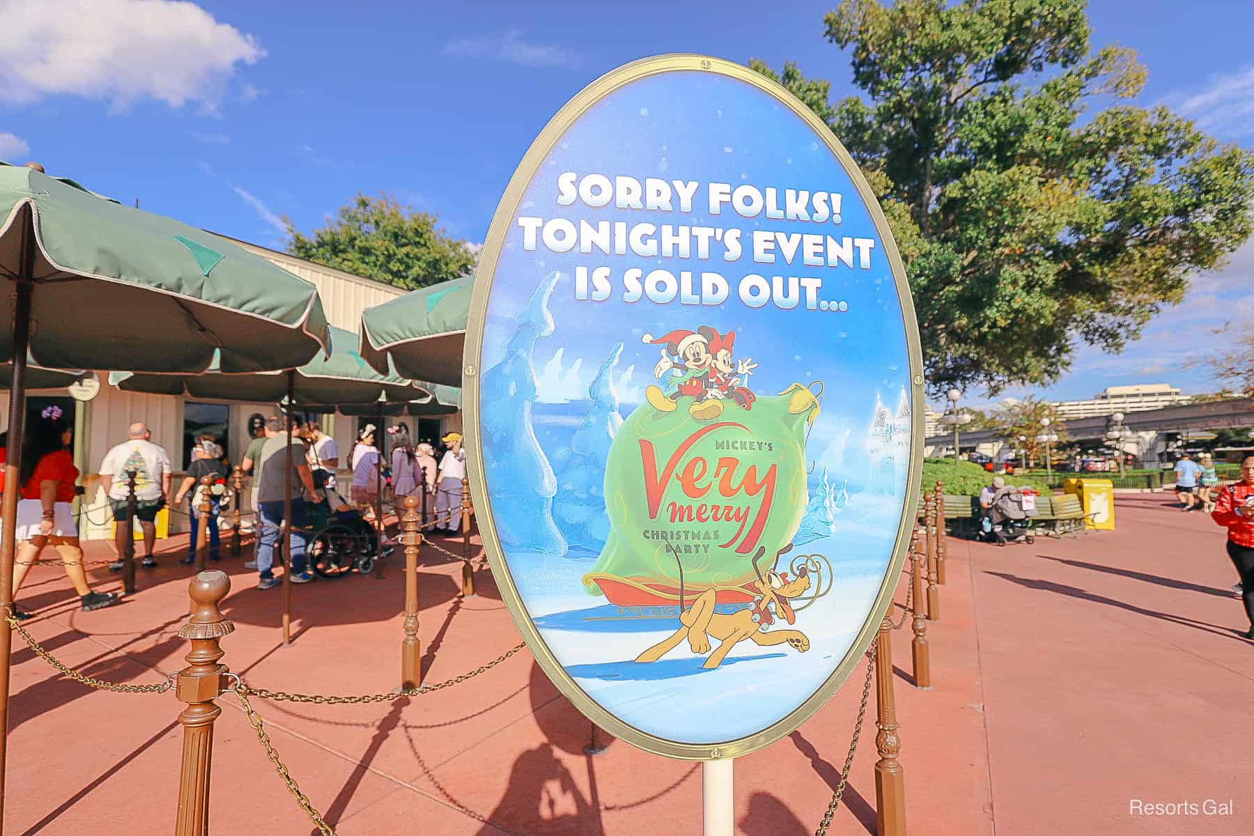 Sell Out Dates for Mickey's Very Merry Christmas Party 2026