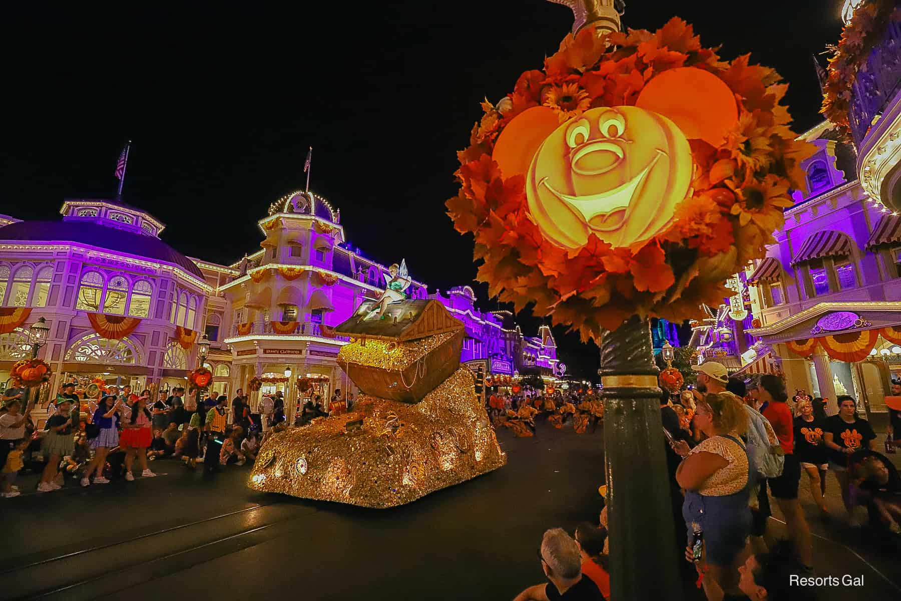 guests enjoying the Mickey's Not So Scary Halloween Party on Main Street U.S.A. 