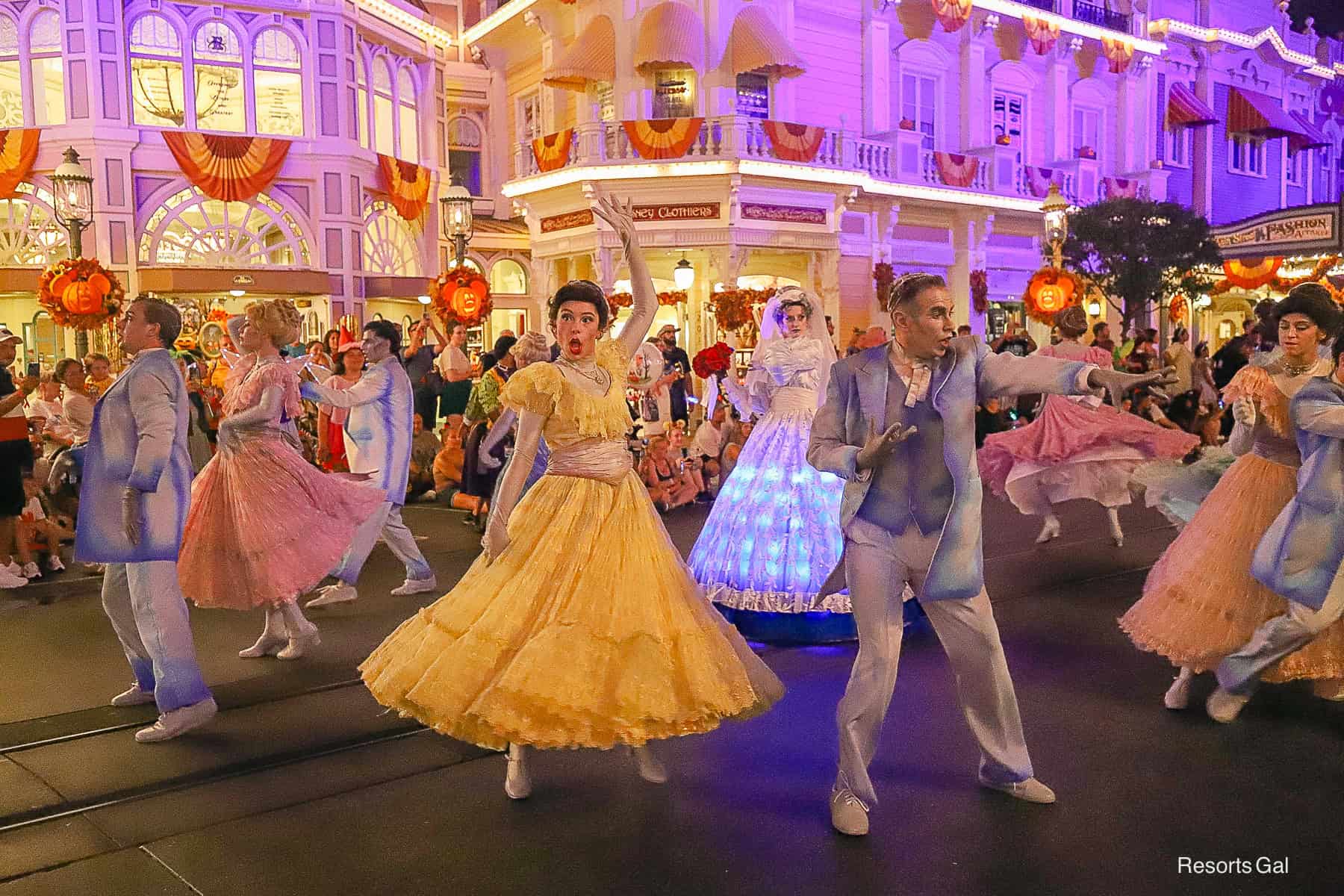 Performers in the Boo to You Parade at Mickey's Halloween Party 