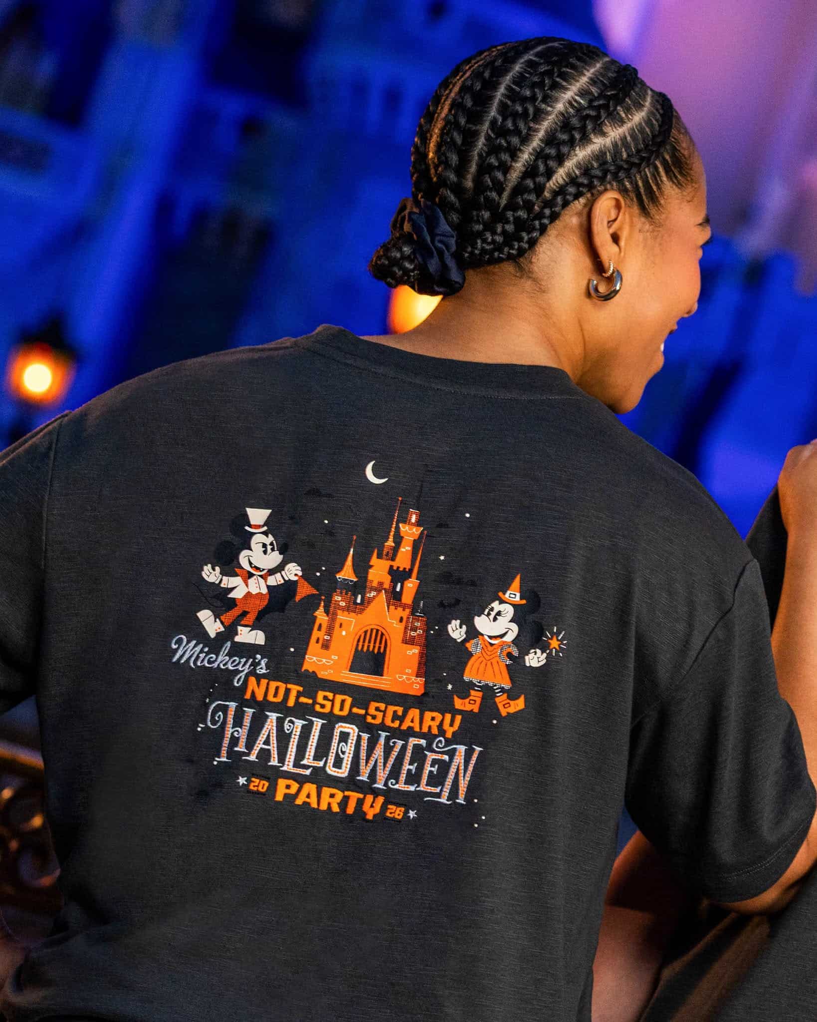 back of the Mickey's Not-So-Scary Halloween Party t-shirt