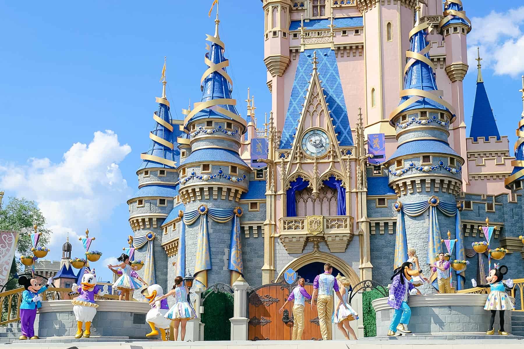 Performers during "Where the Magic Feels like Home" at Mickey's Magical Friendship Faire. 