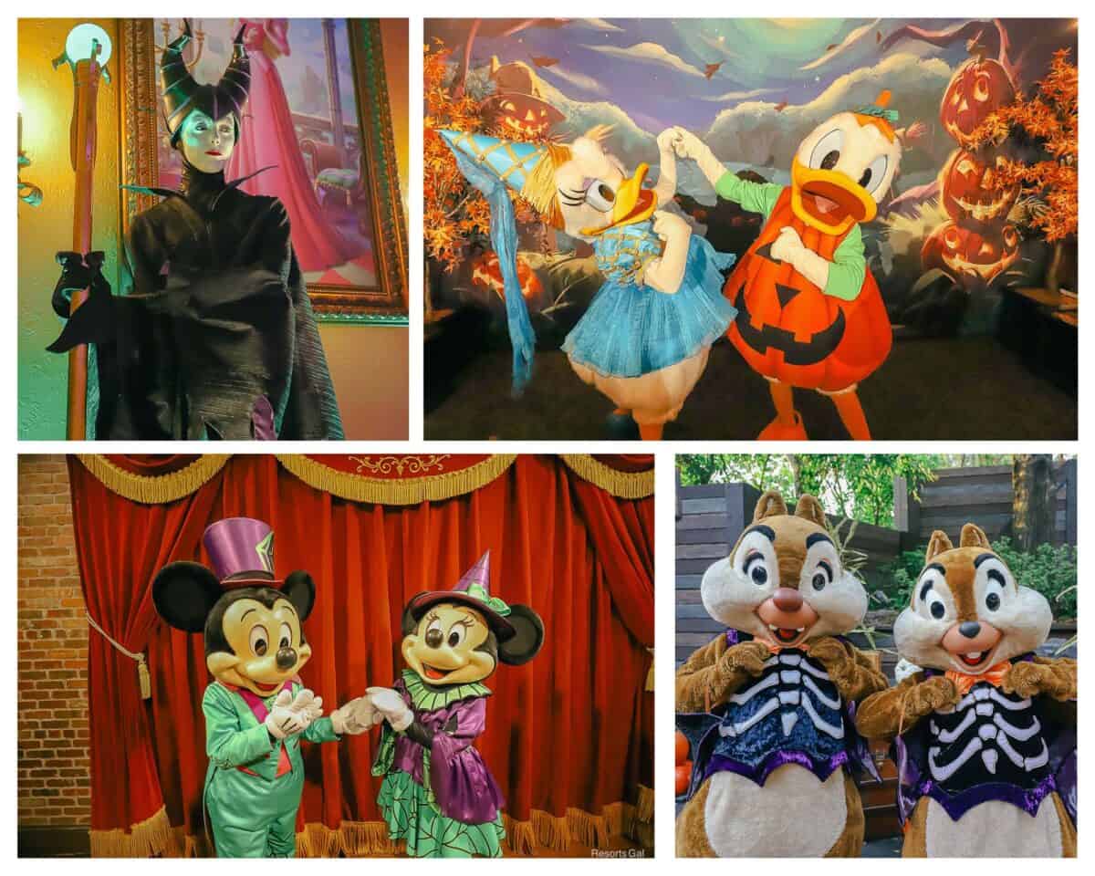 Characters at Mickey's Not So Scary Halloween Party