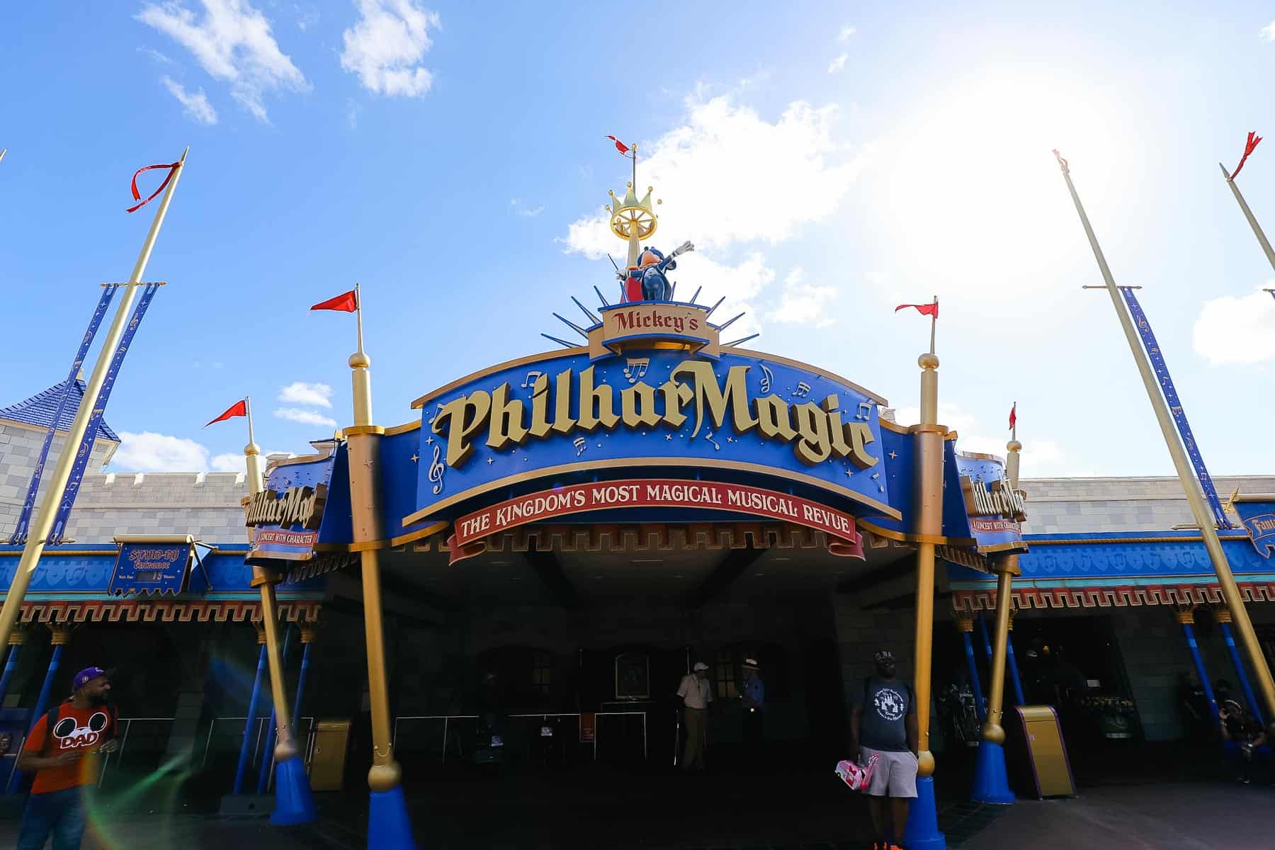 entrance to Mickey's PhilharMagic at Magic Kingdom 