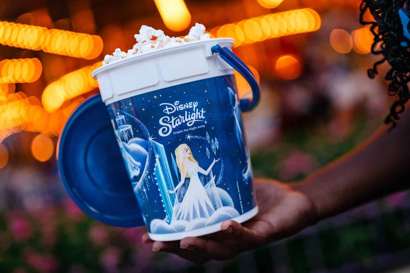 the new Disney Starlight parade popcorn bucket 