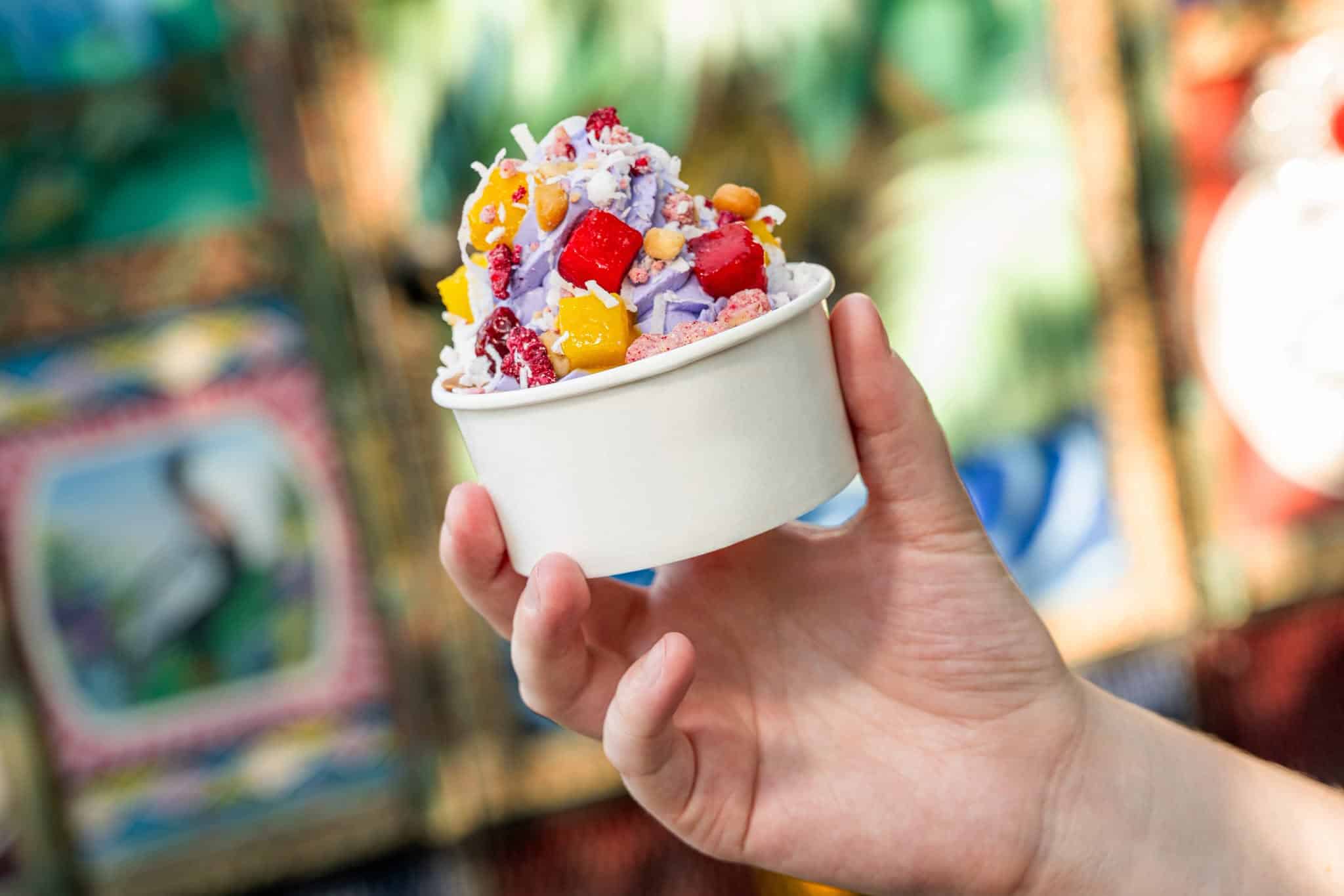 Motunui Ube Sundae represents Moana for World Princess Week