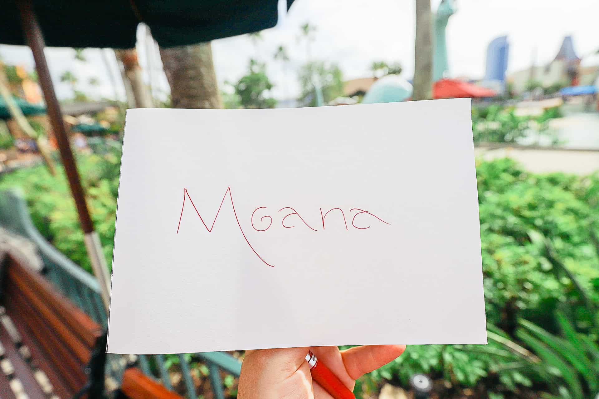 a character autograph