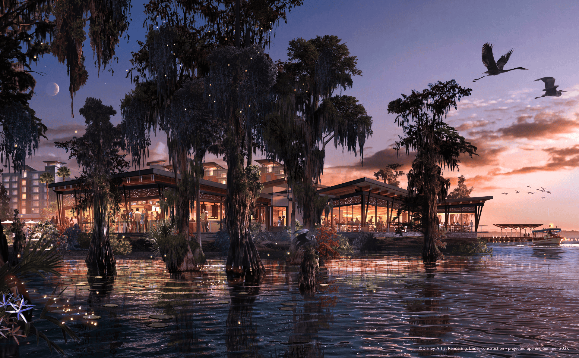 Moonglade as seen from Bay Lake concept art