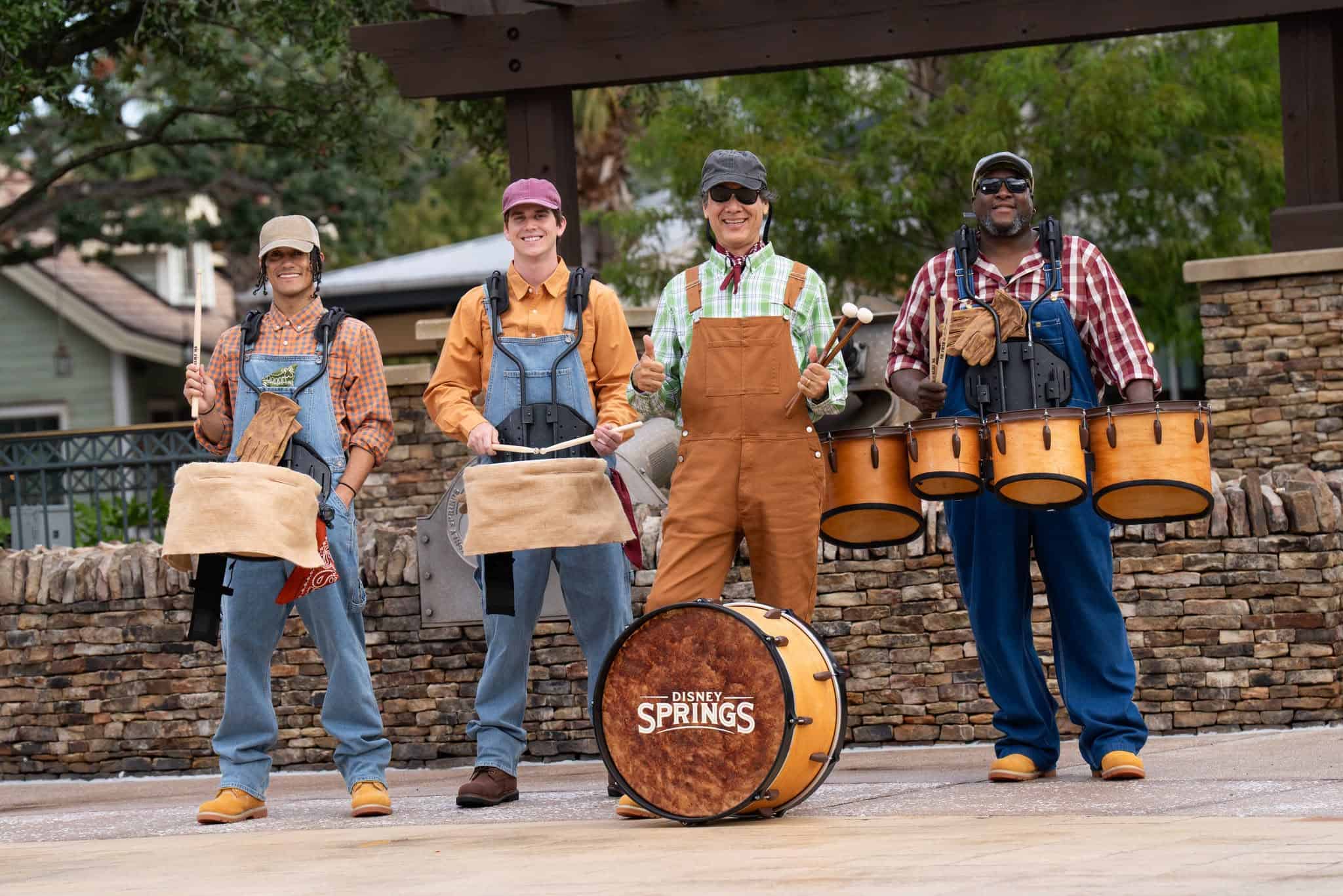 the Farmhand Drummers at Disney Springs this Fall 2026