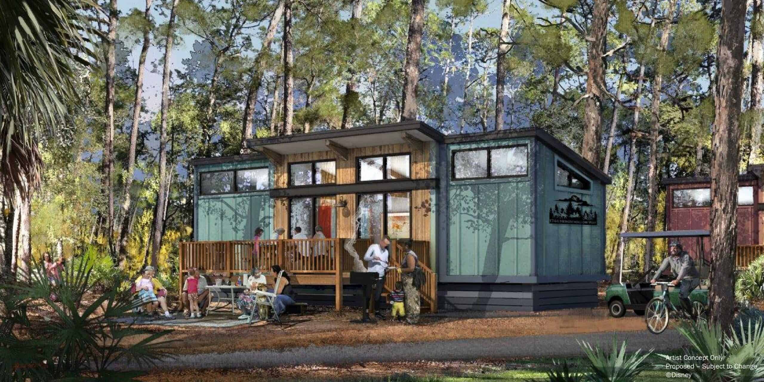 Renderings of the New Cabins at Disney’s Fort Wilderness (A Disney Vacation Club Project)