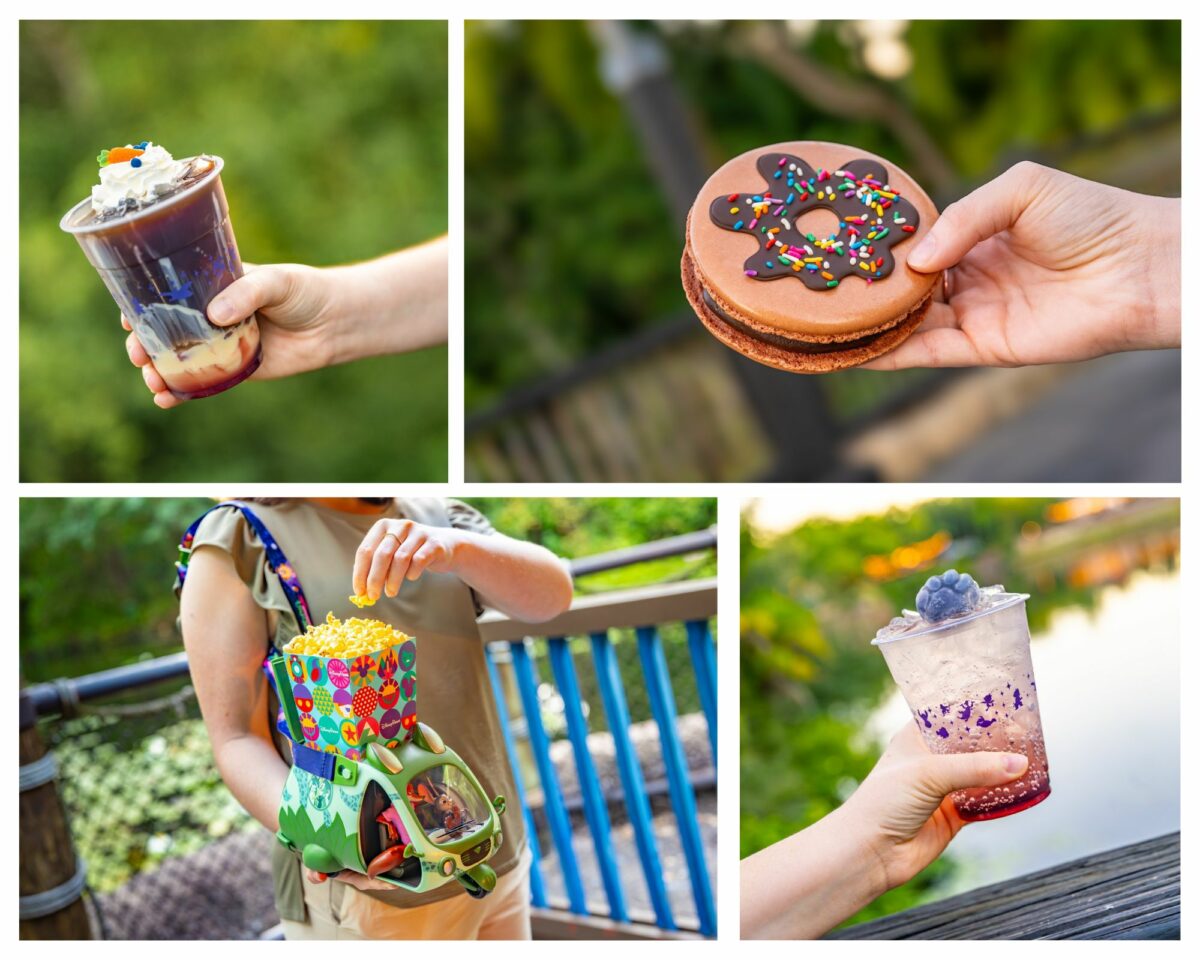 a collage of the new treats to celebrate Zootopia Better Zoogether