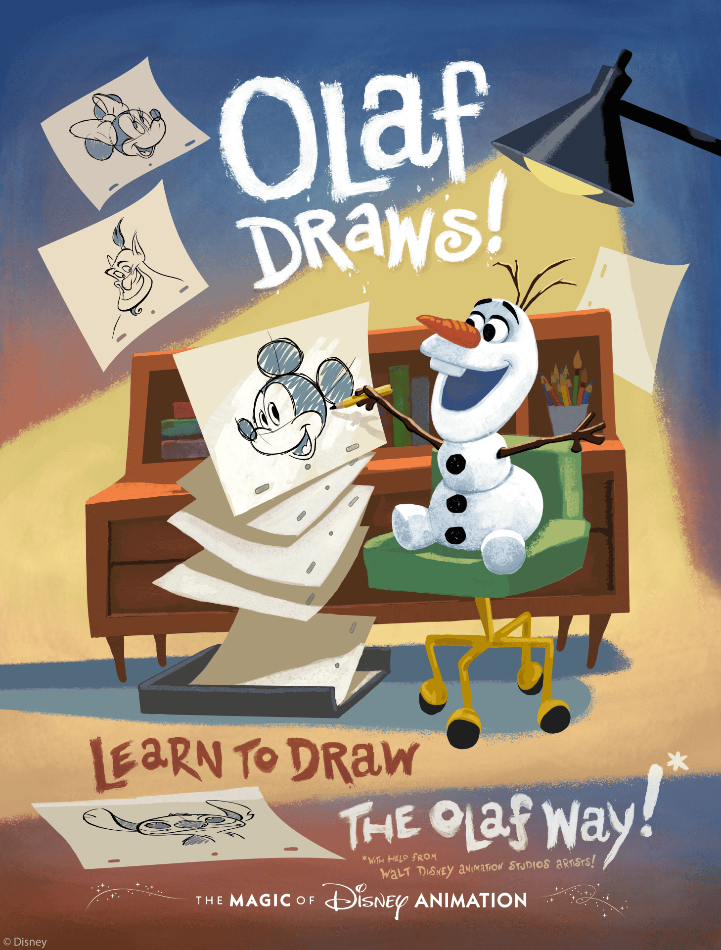 Olaf Draws! attraction poster