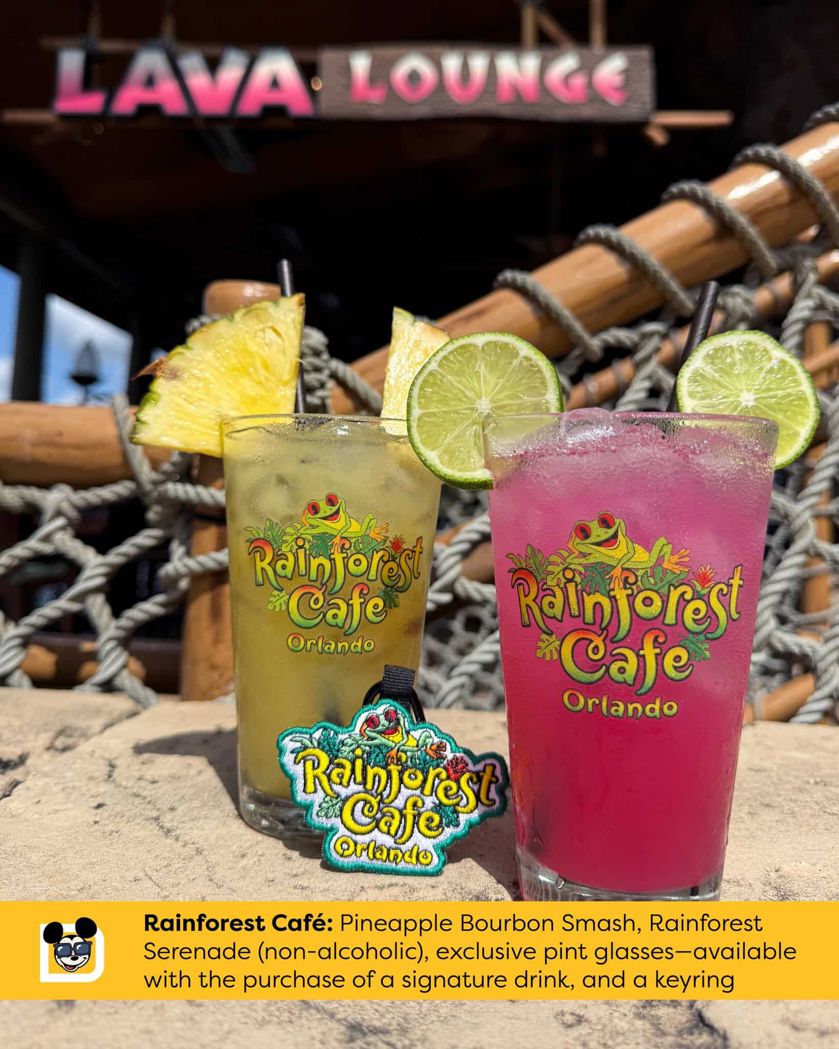 Passholder Rainforest Cafe drinks