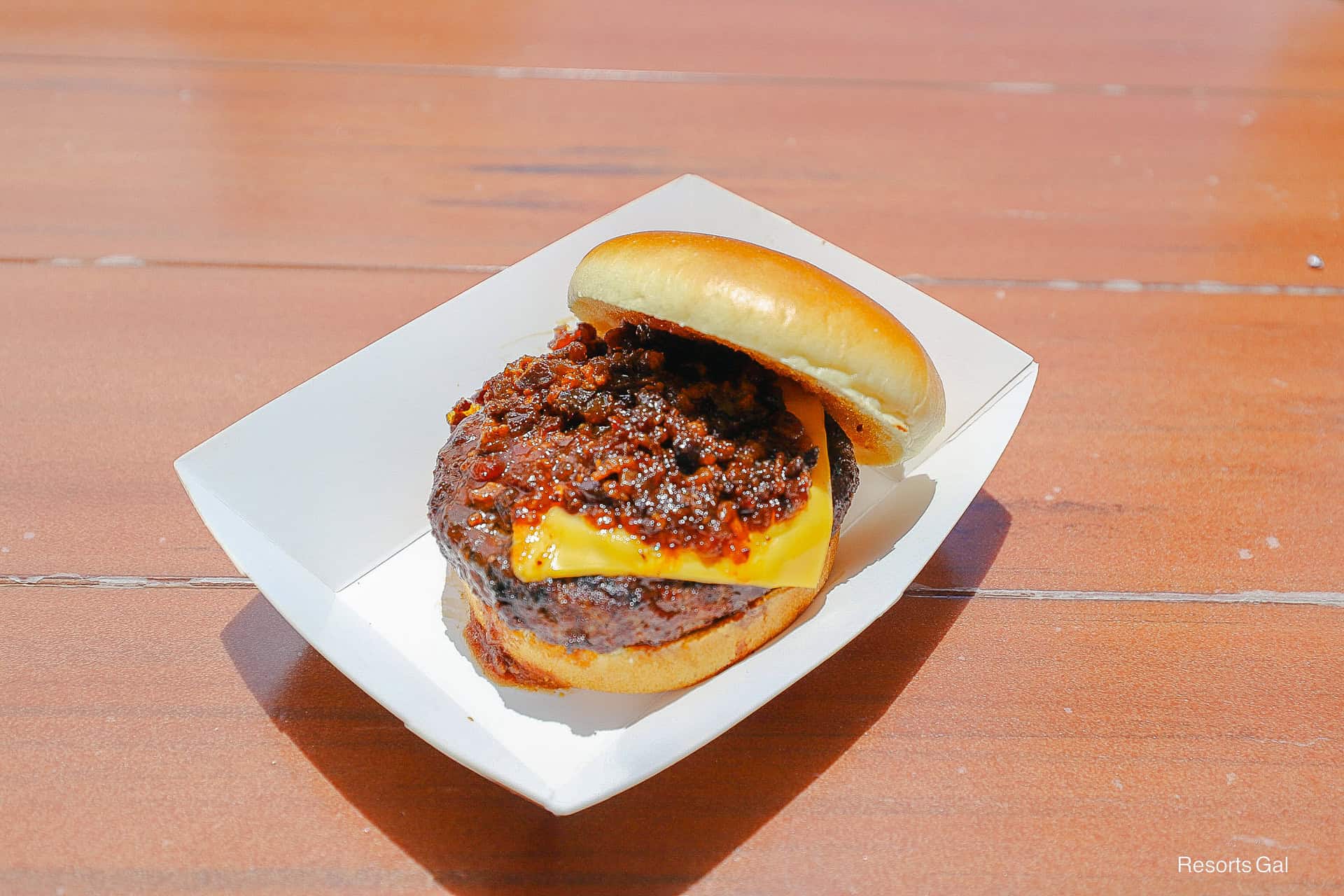 bacon jam covering the top of the cheeseburger