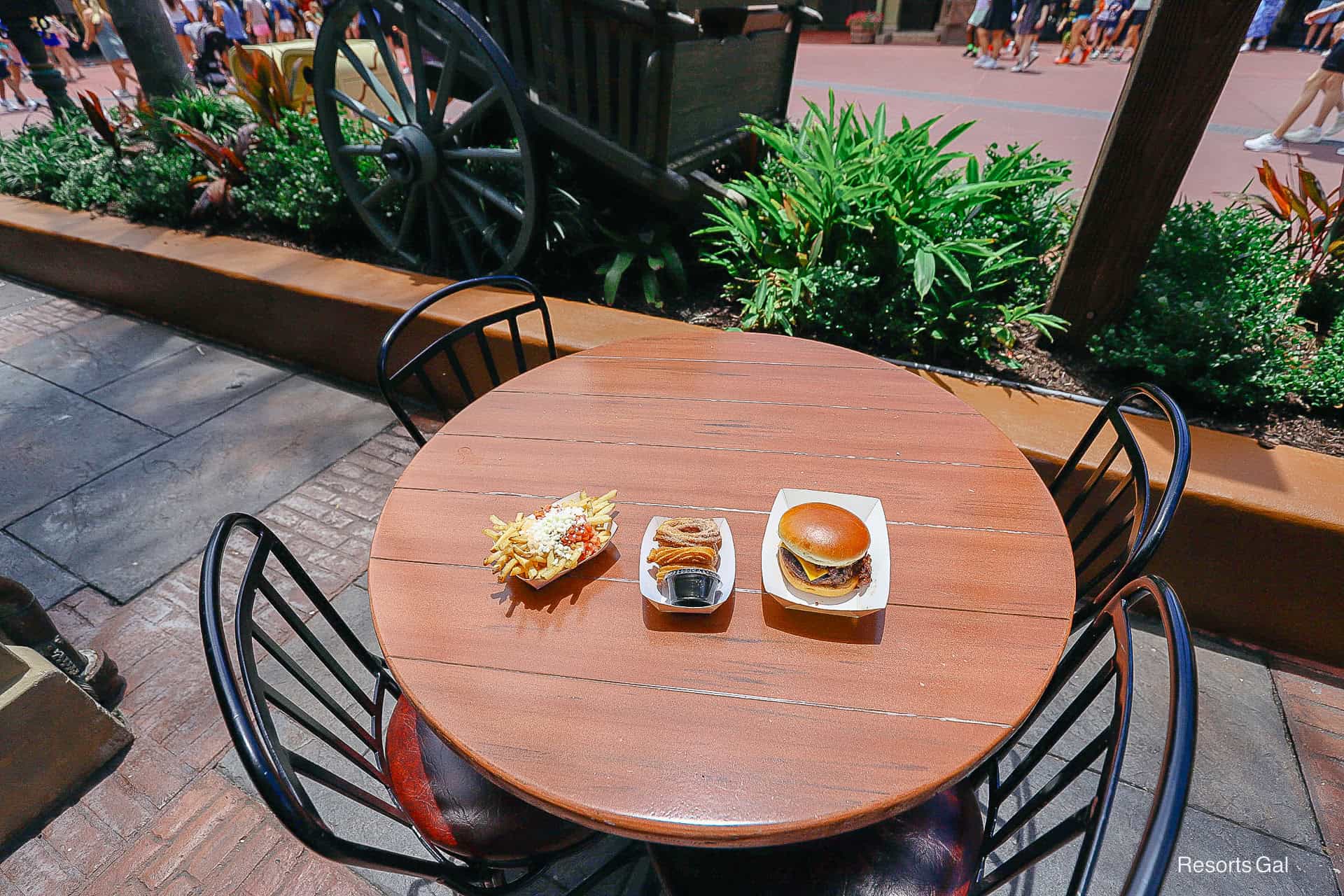 a trio of items on a table from Pecos Bill Tall Tale Inn and Cafe