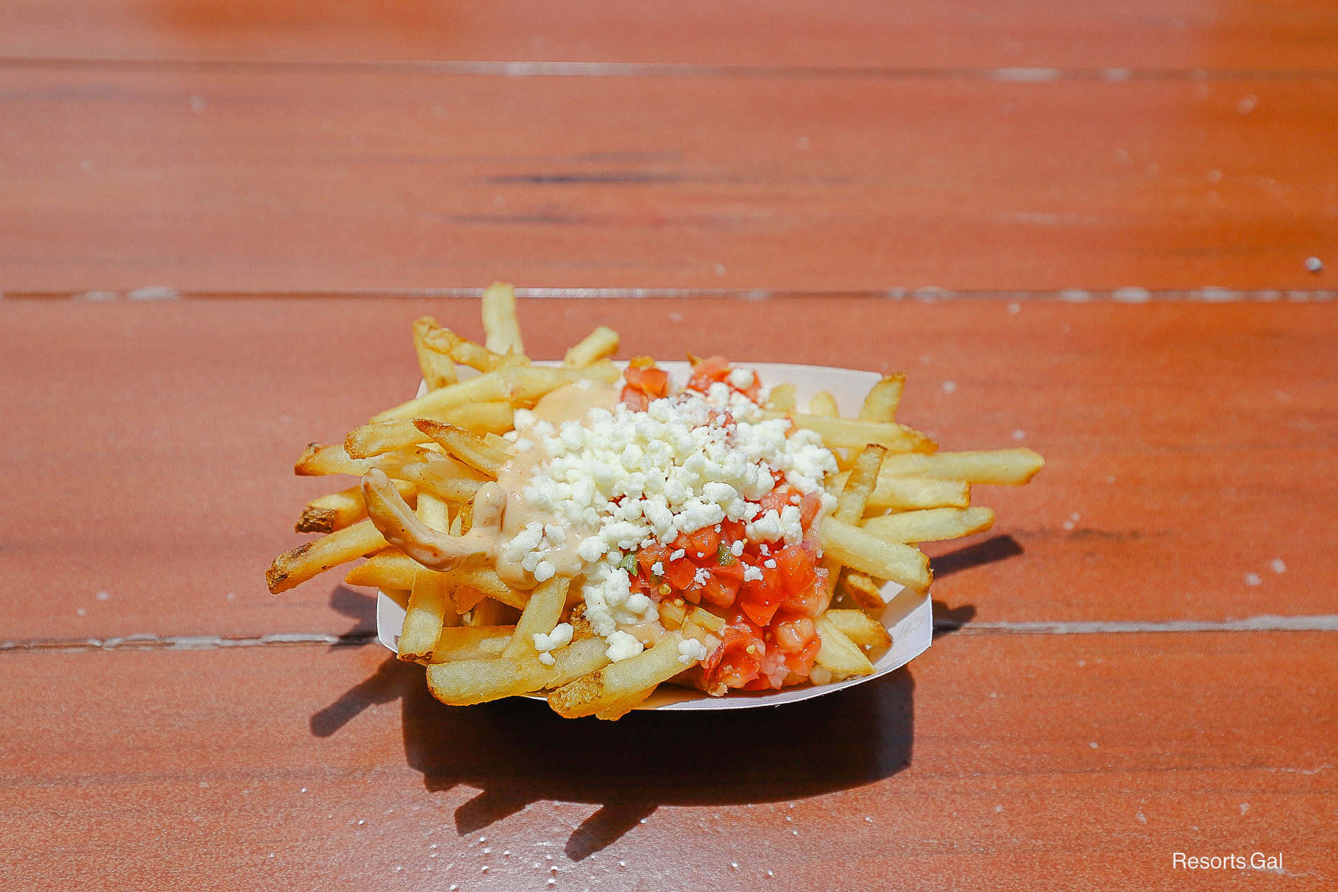 an order of fries with toppings from Pecos Bill