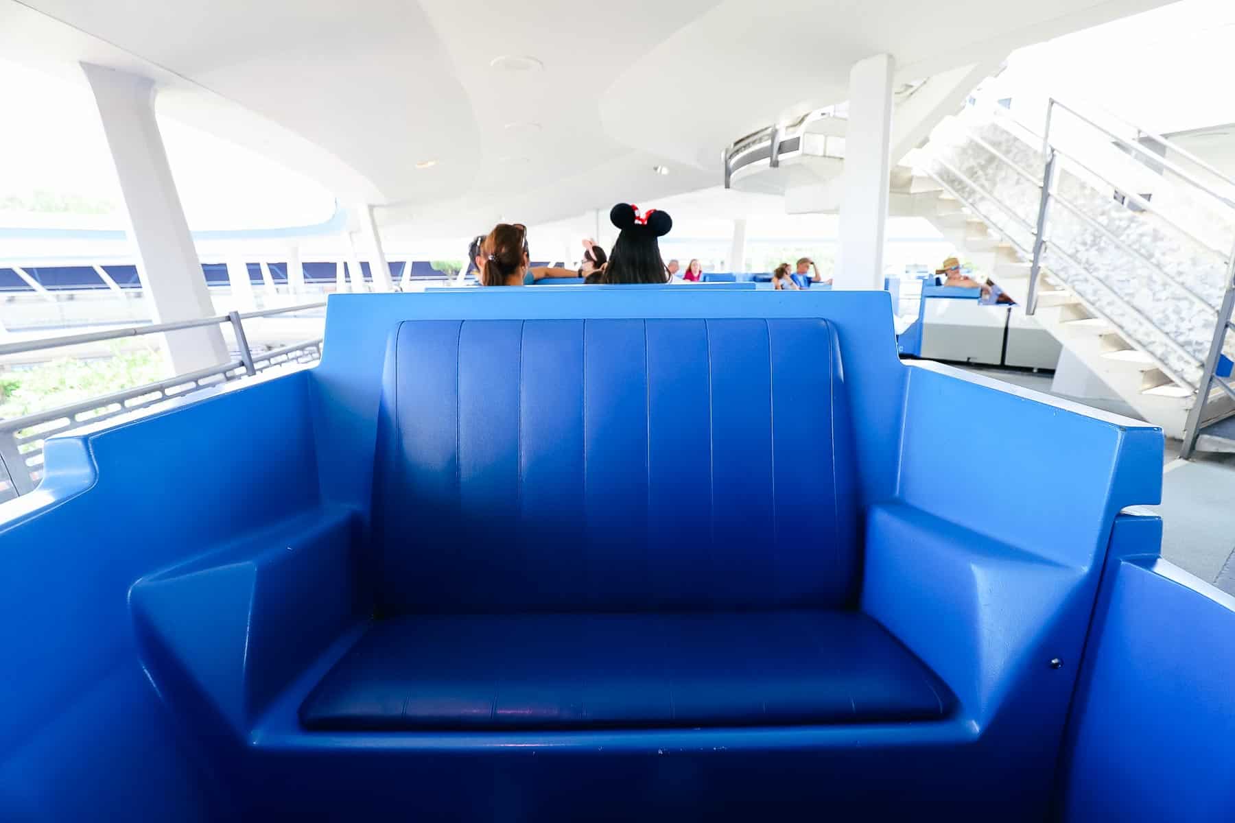 one side of the seats for the TTA Peoplemover 