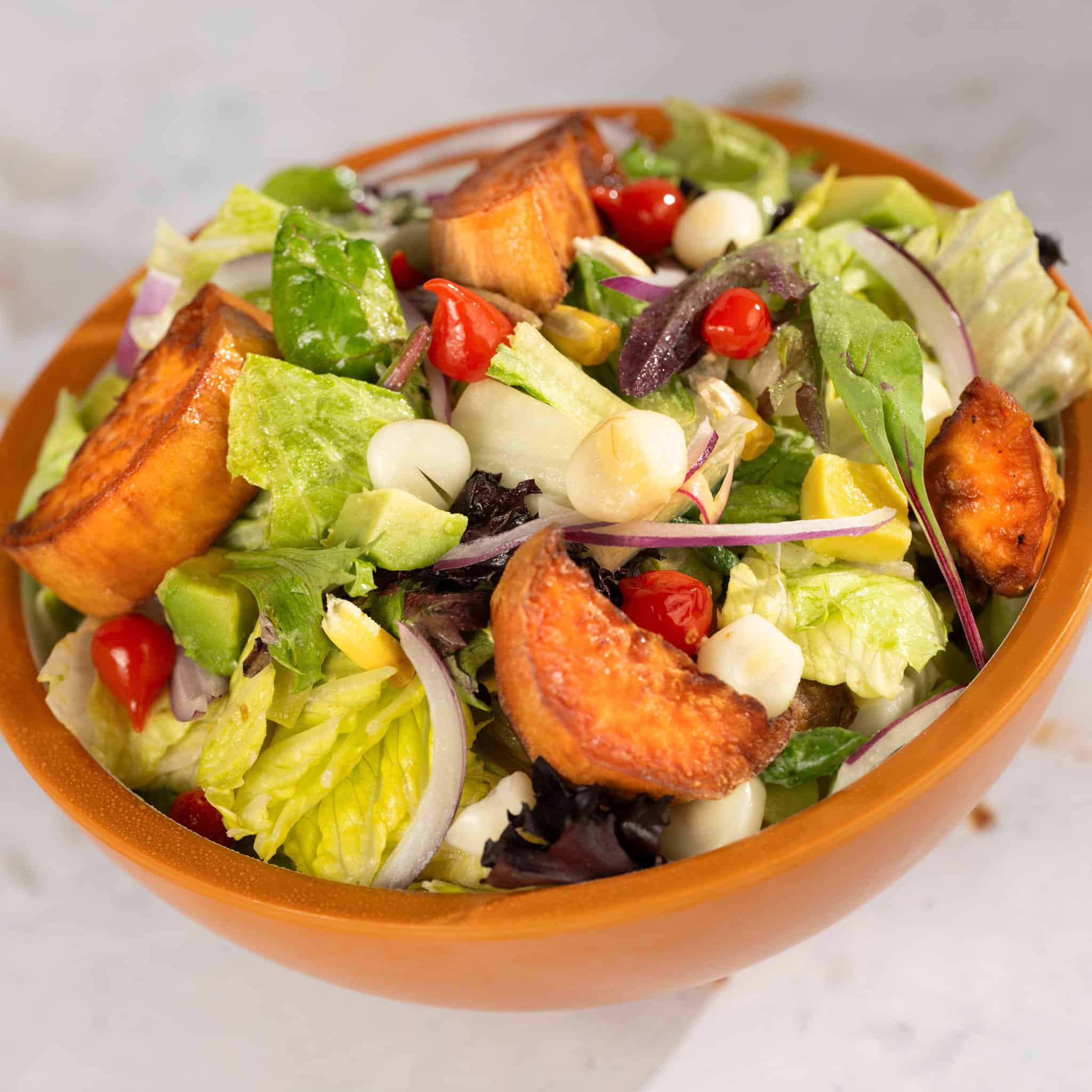 a Peruvian salad from Connections Eatery at Epcot 