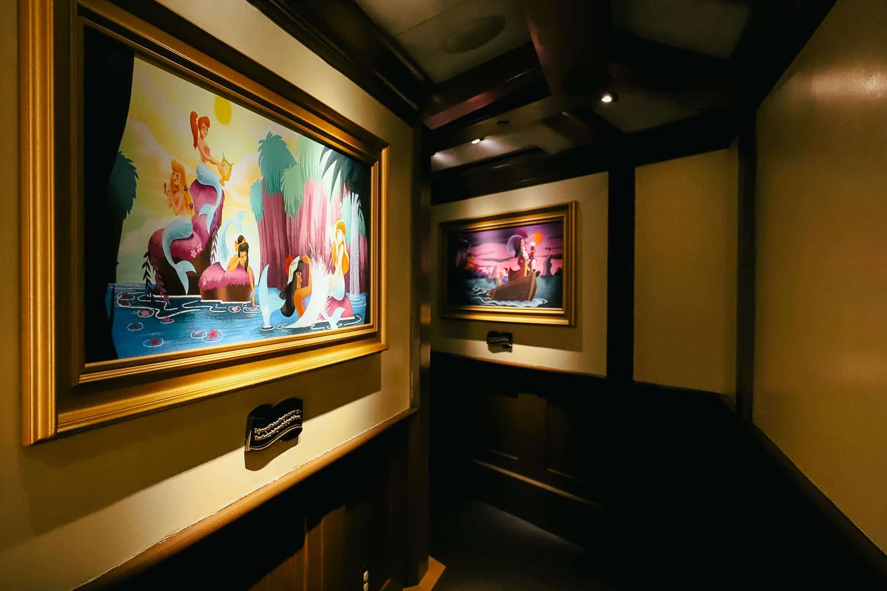 artwork for Peter Pan's Flight inside the queue 