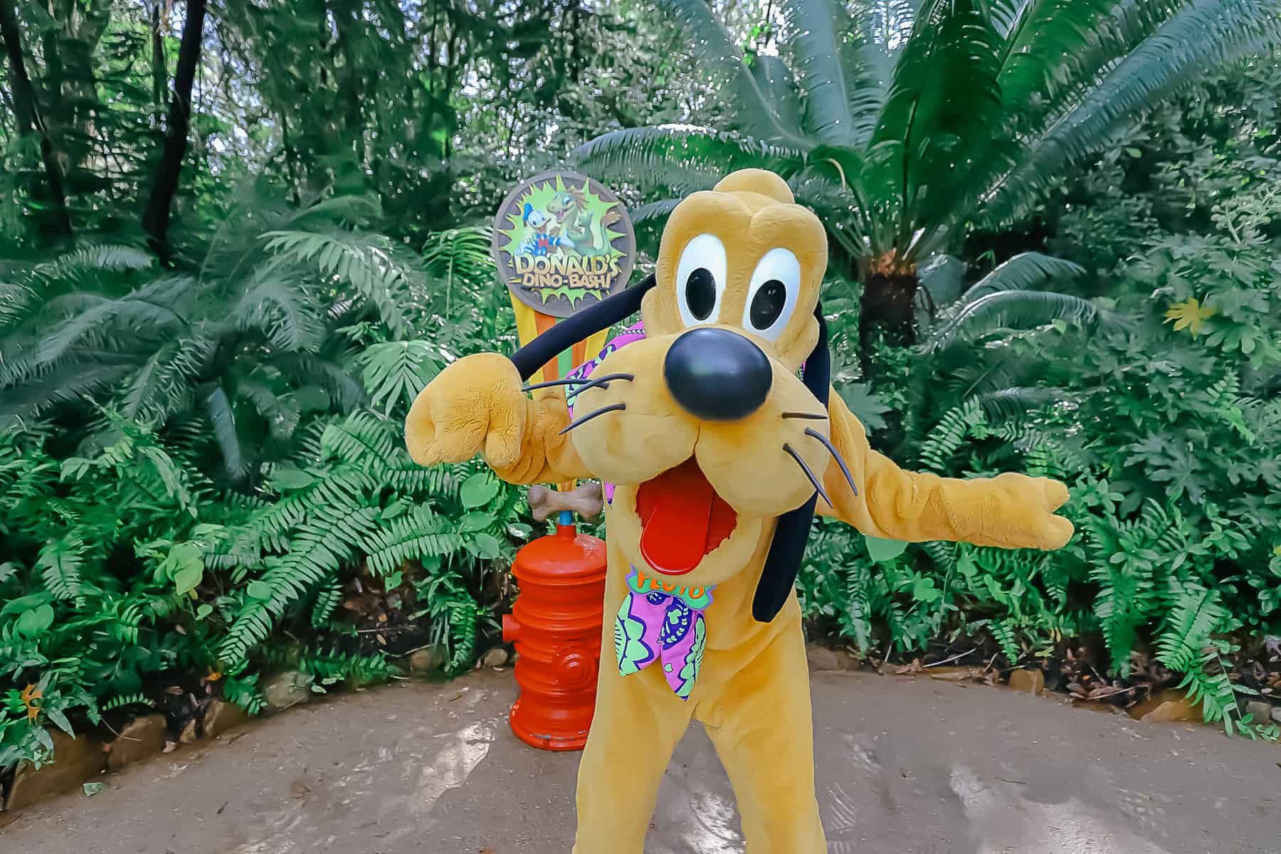 Meet Pluto at Donald’s Dino-Bash at Disney’s Animal Kingdom