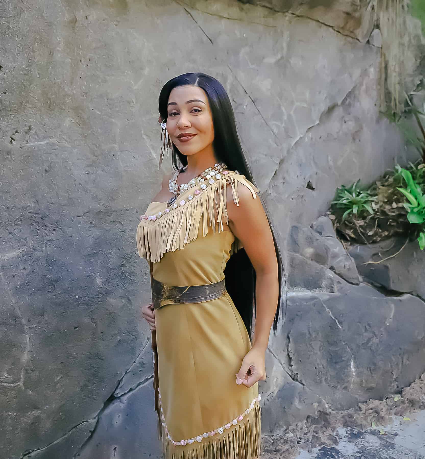 Pocahontas sometimes meets in The Oasis at Disney's Animal Kingdom 