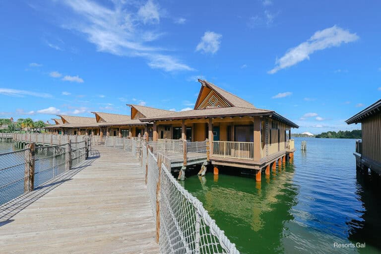 bungalows over the water at Polynesian