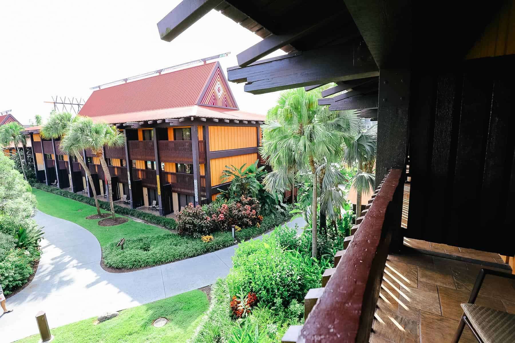 alternate view of Disney's Polynesian from balcony 