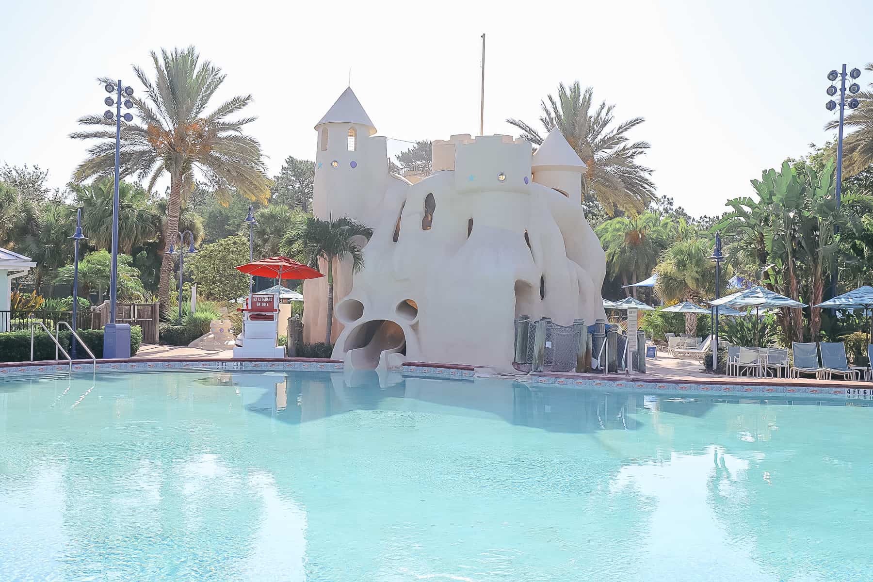 The Sandcastle slide at Disney's Old Key West 