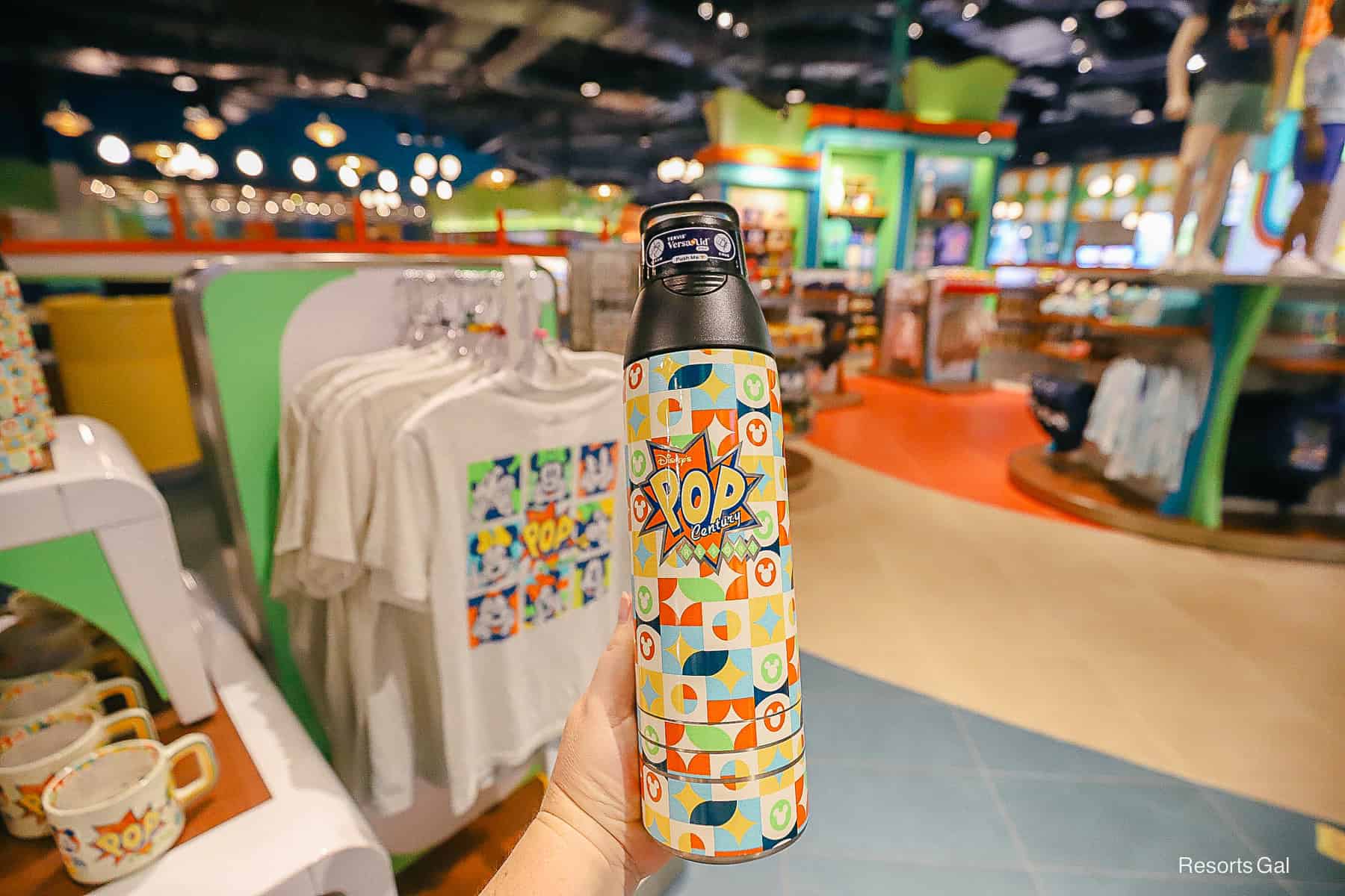 a Pop Century Resort Tervis Tumbler with the Resort logo