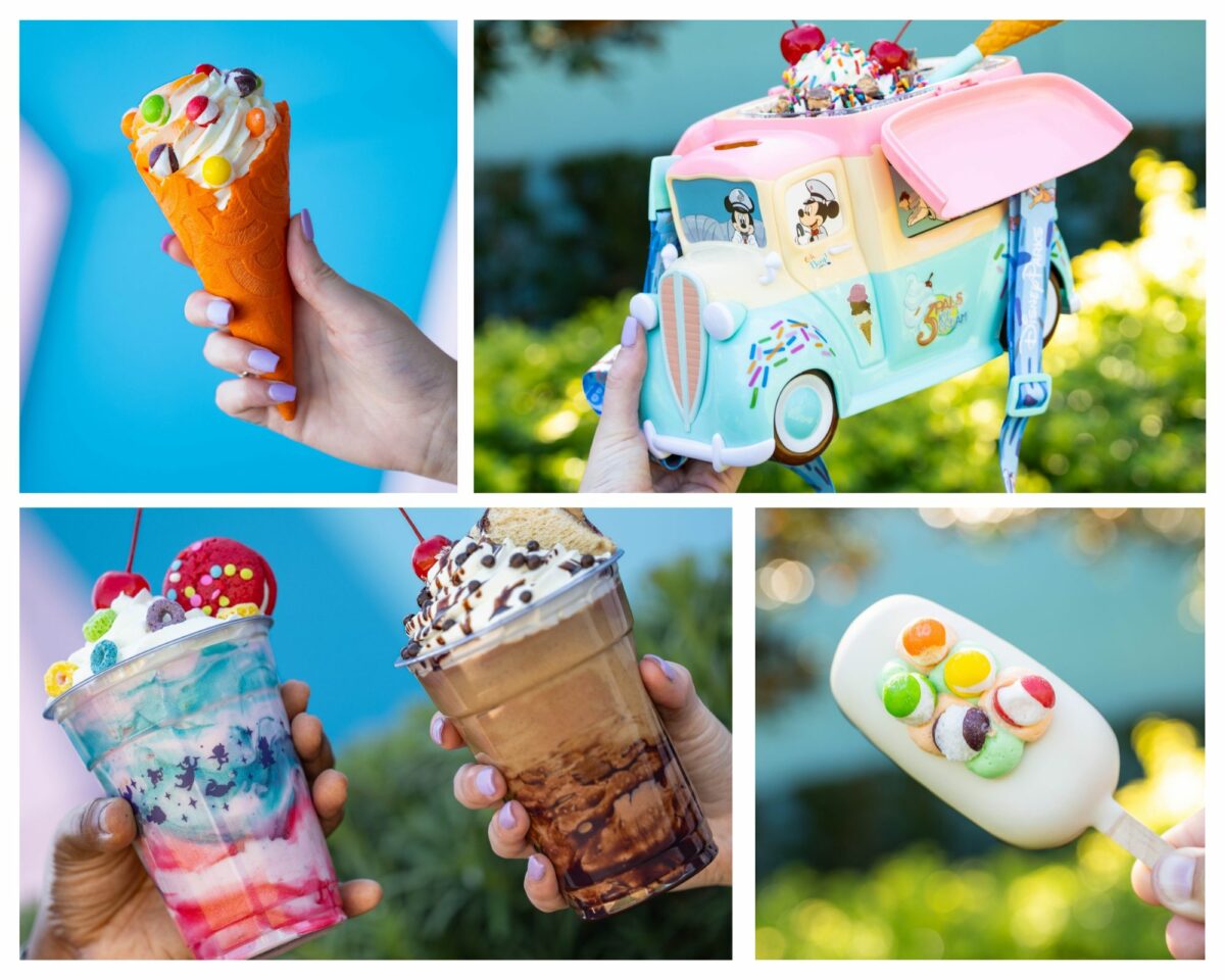 collage with new desserts at Pop Century in 2025