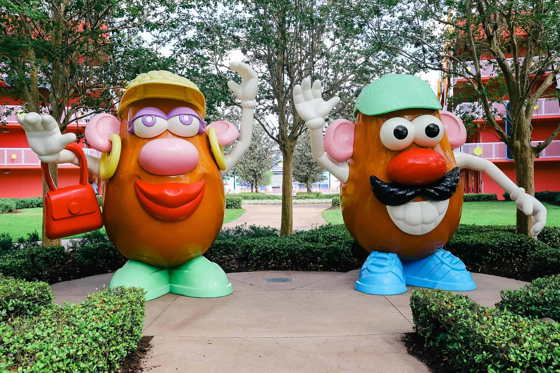 Mr. and Mrs. Potato Head at Pop Century Resort 