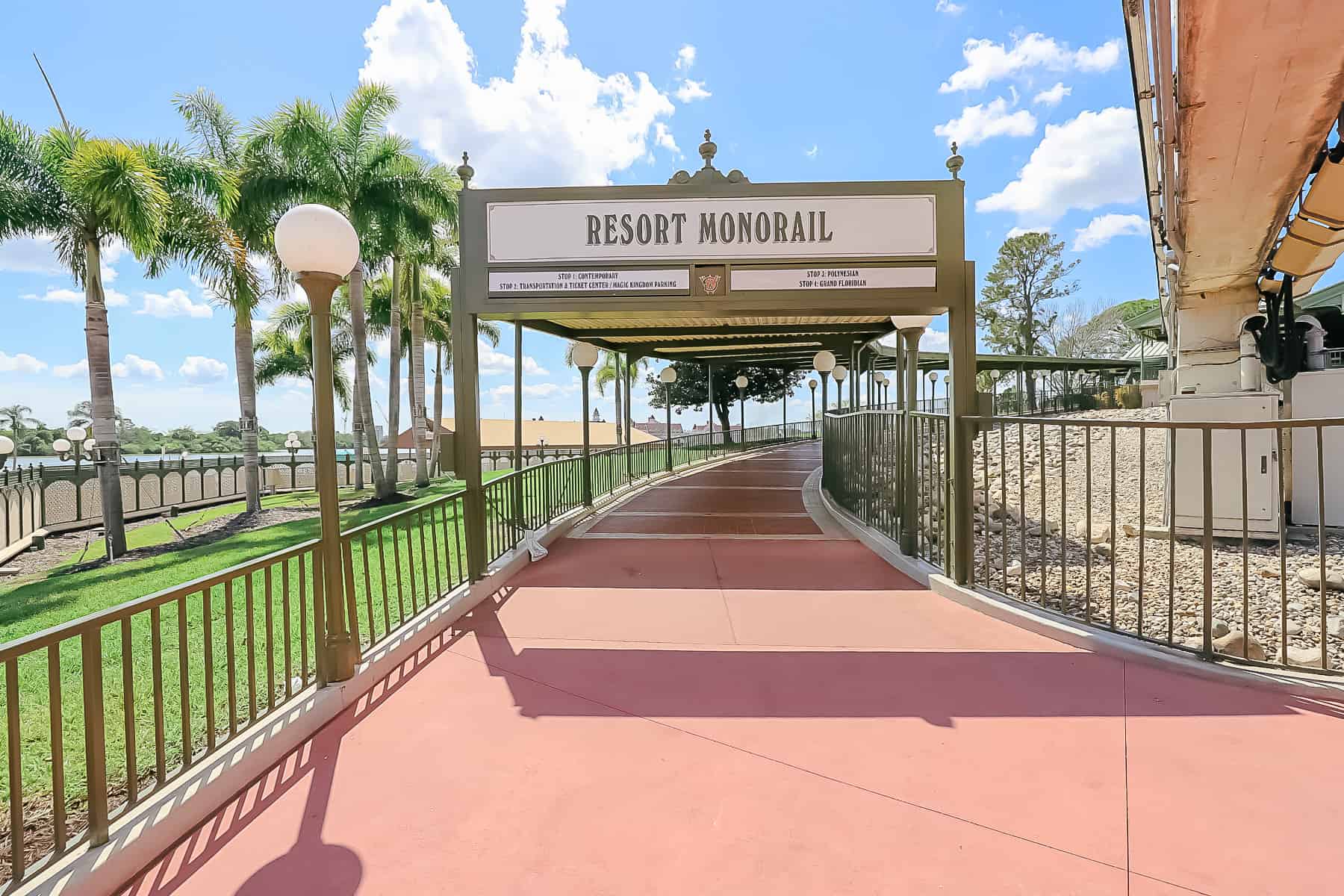 the resort monorail station 