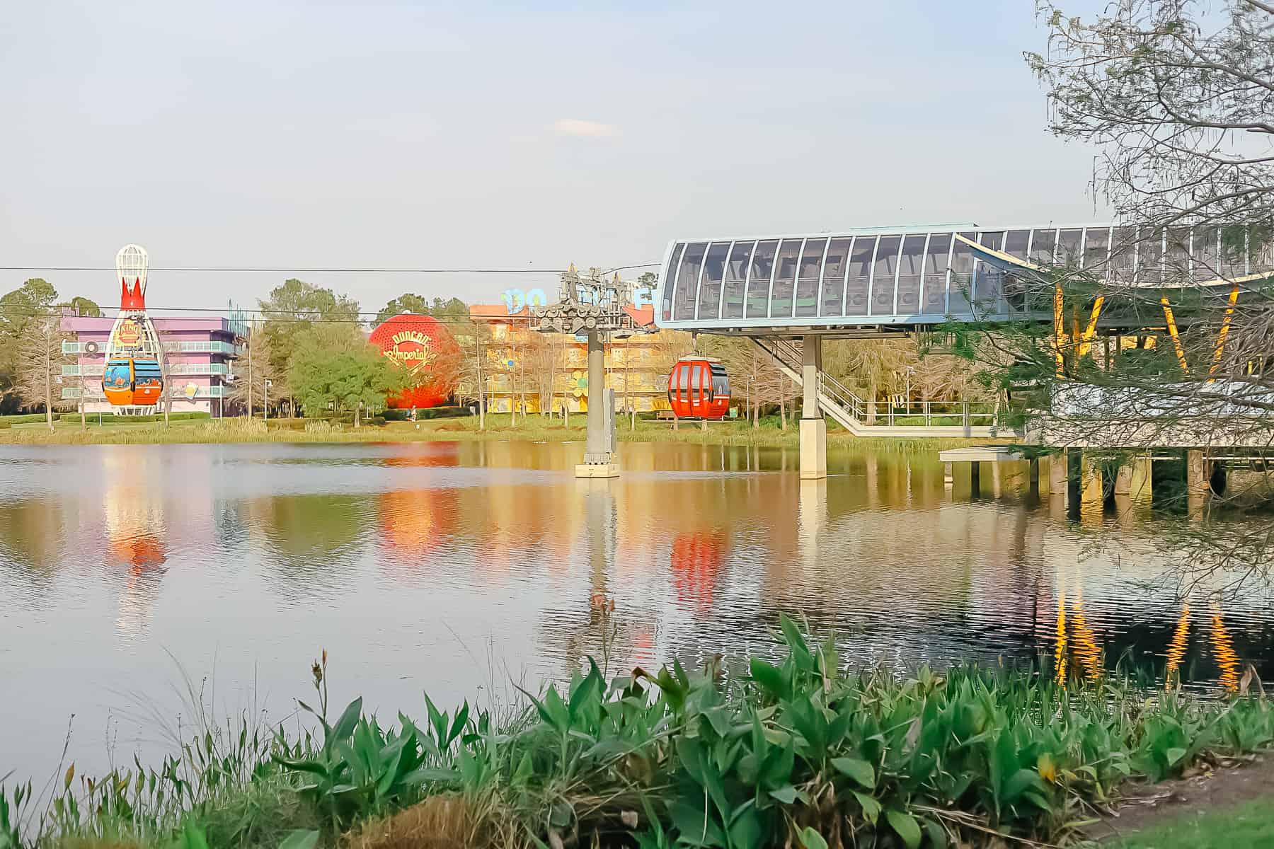 The Skyliner station at Disney's Pop Century Resort 