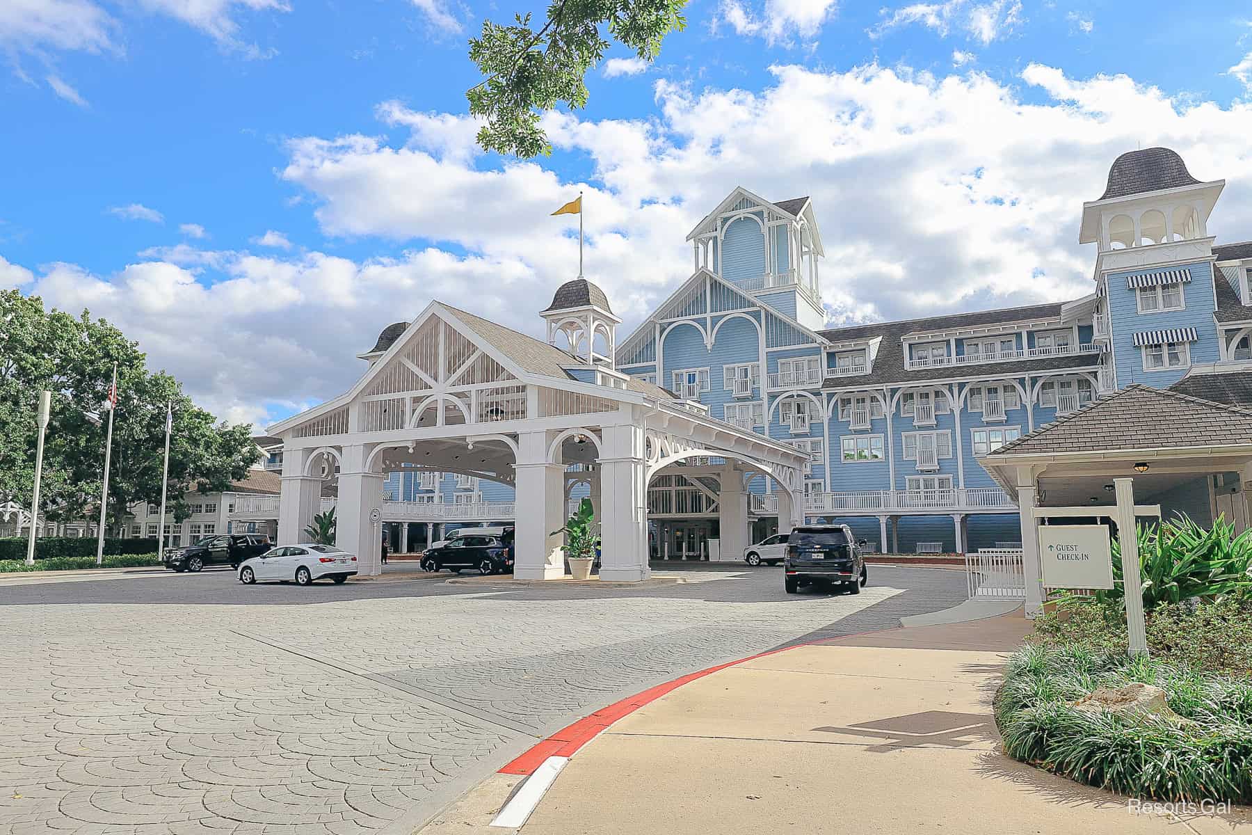 Disney's Beach Club updated entrance photo