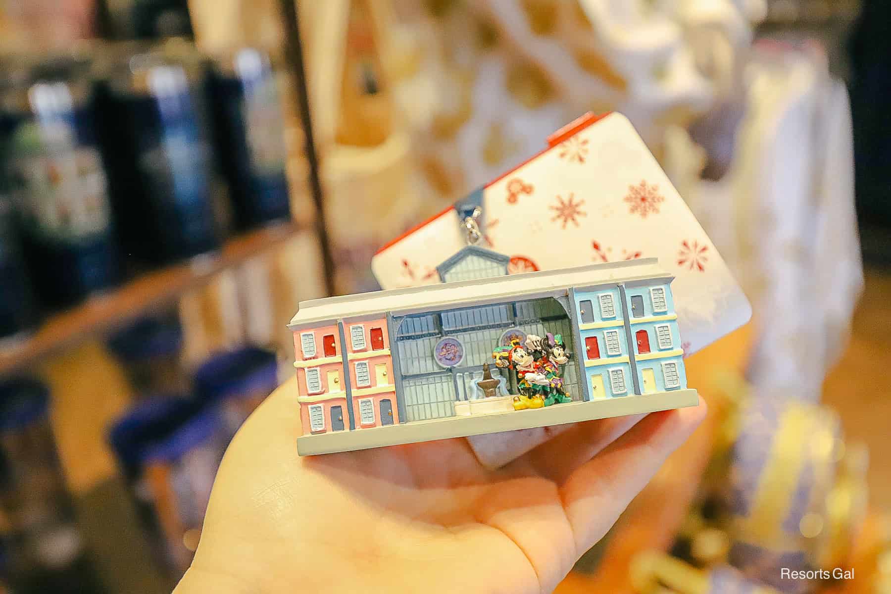 back of the Port Orleans French Quarter Resort Sketchbook Ornament