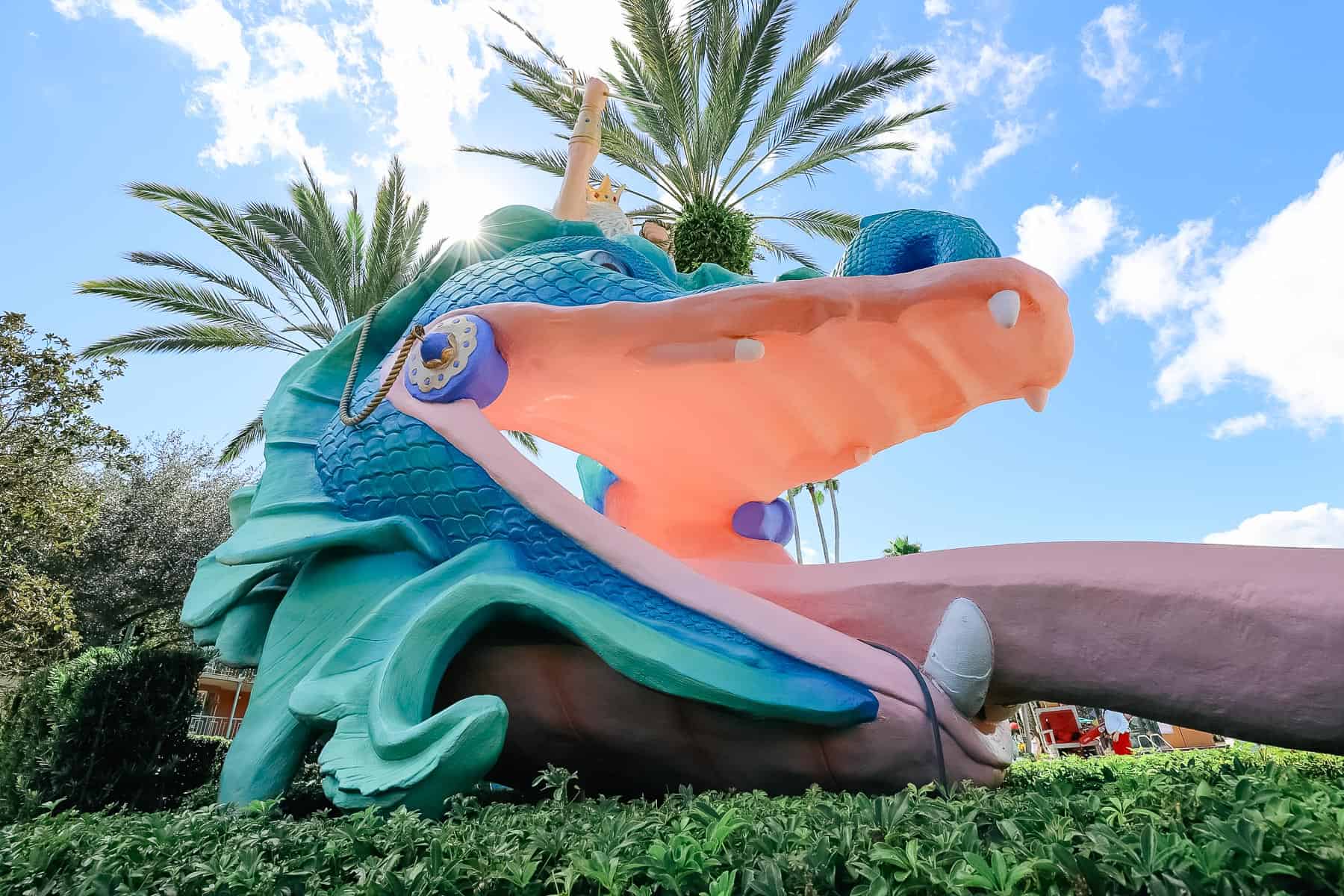 Scales the water slide at Disney's Port Orleans French Quarter 