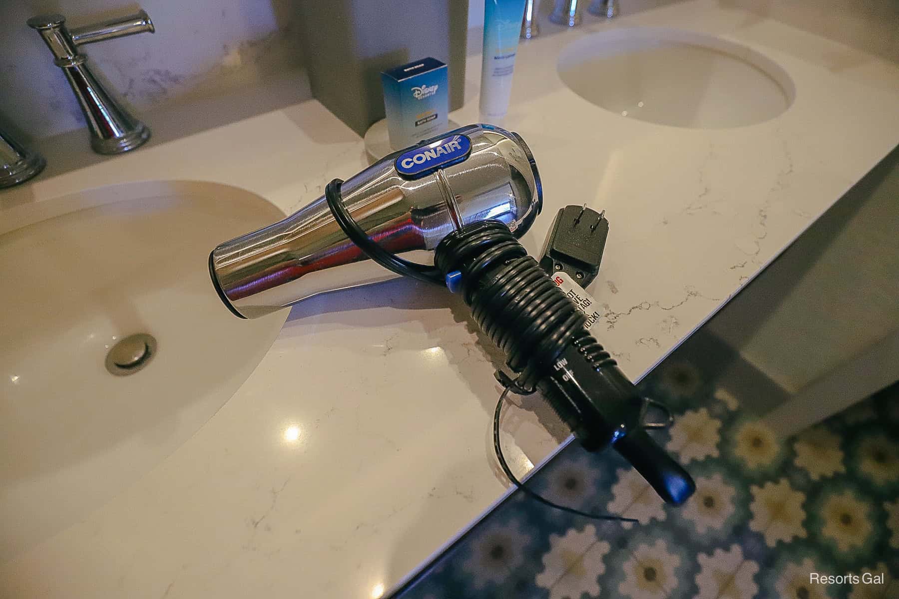 the room hairdryer at Port Orleans French Quarter