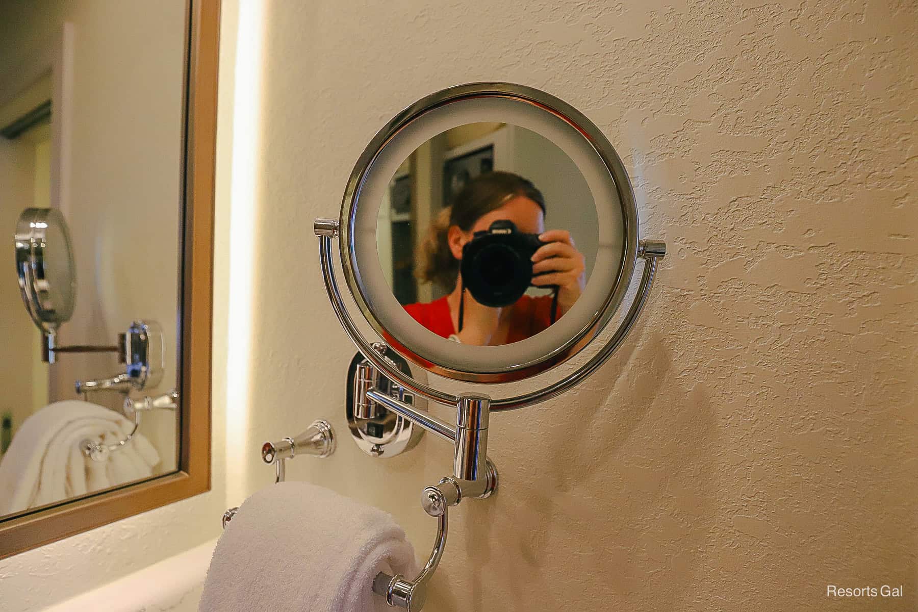a makeup mirror