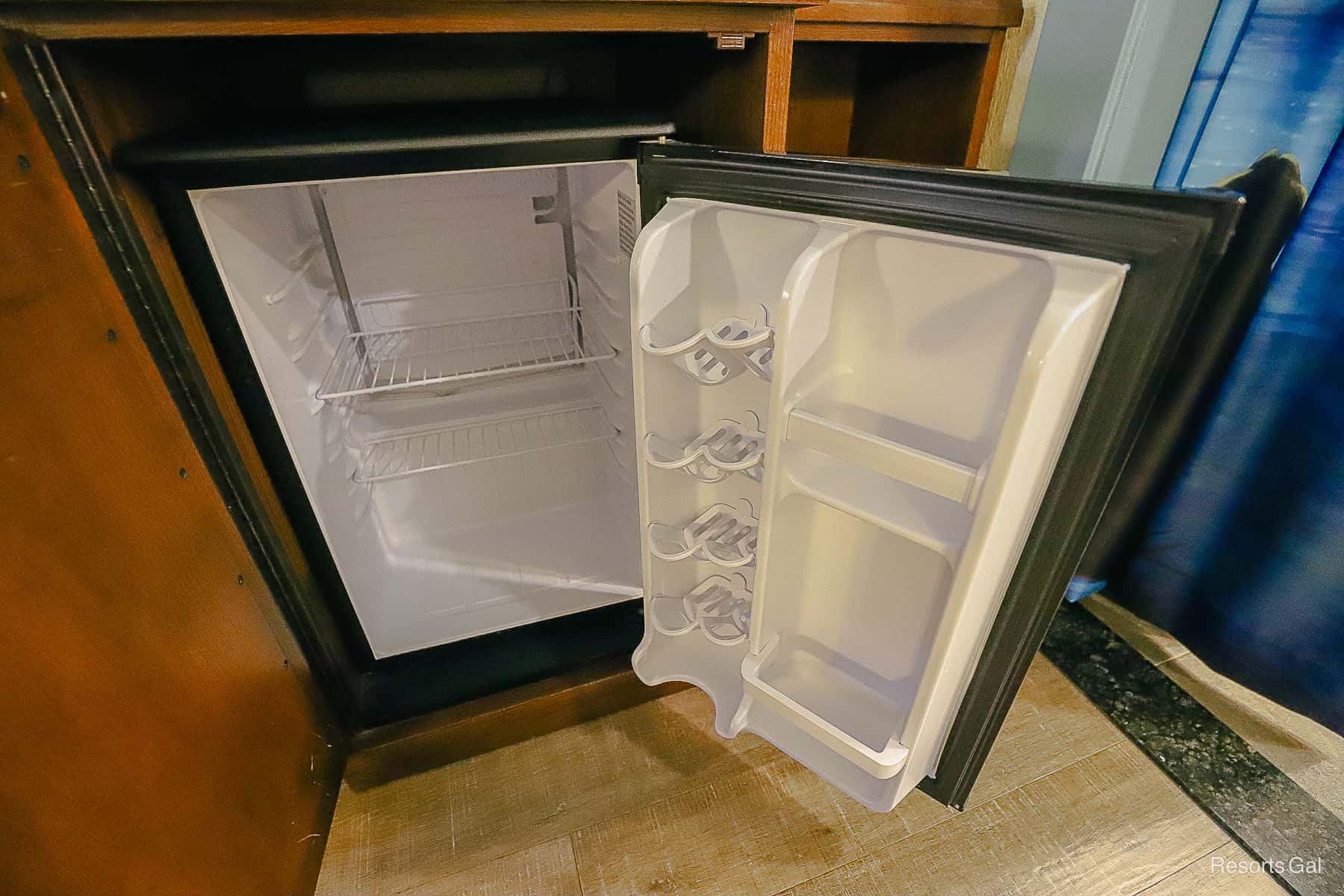 open fridge shows room to keep items cold