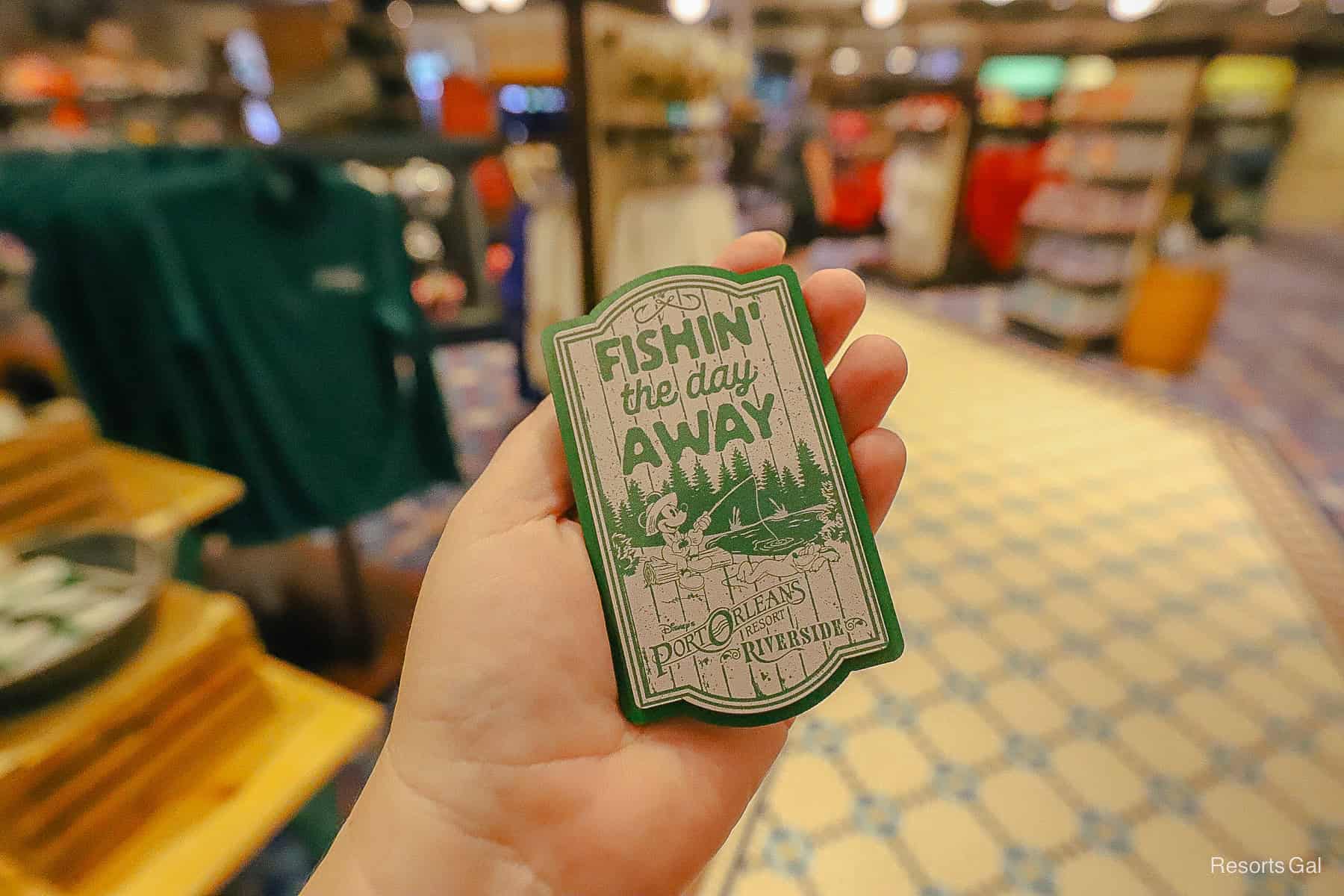 Fishin the Day Away Port Orleans Riverside Magnet