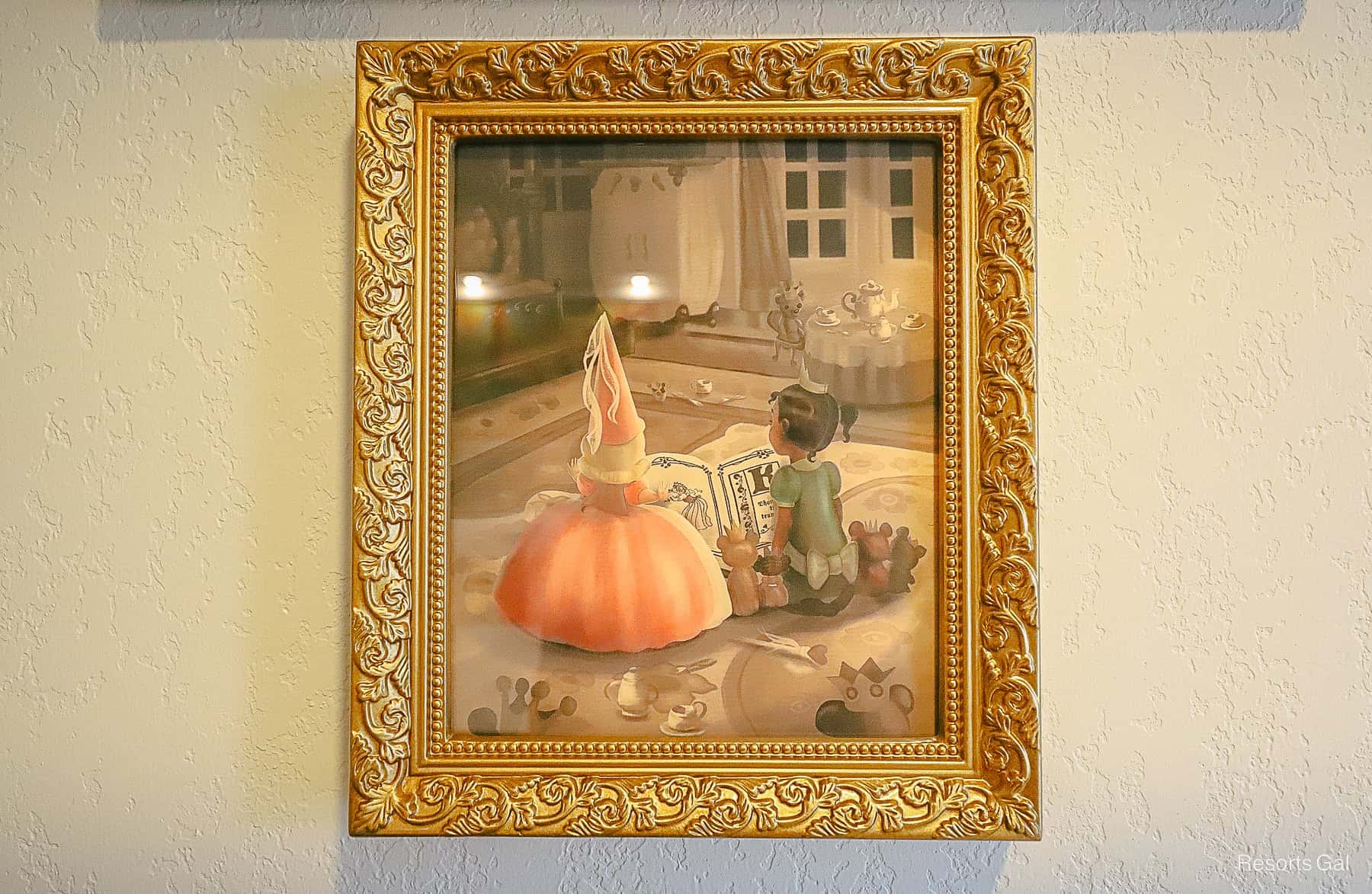 a portrait of Charlotte La Bouff and Tiana as children