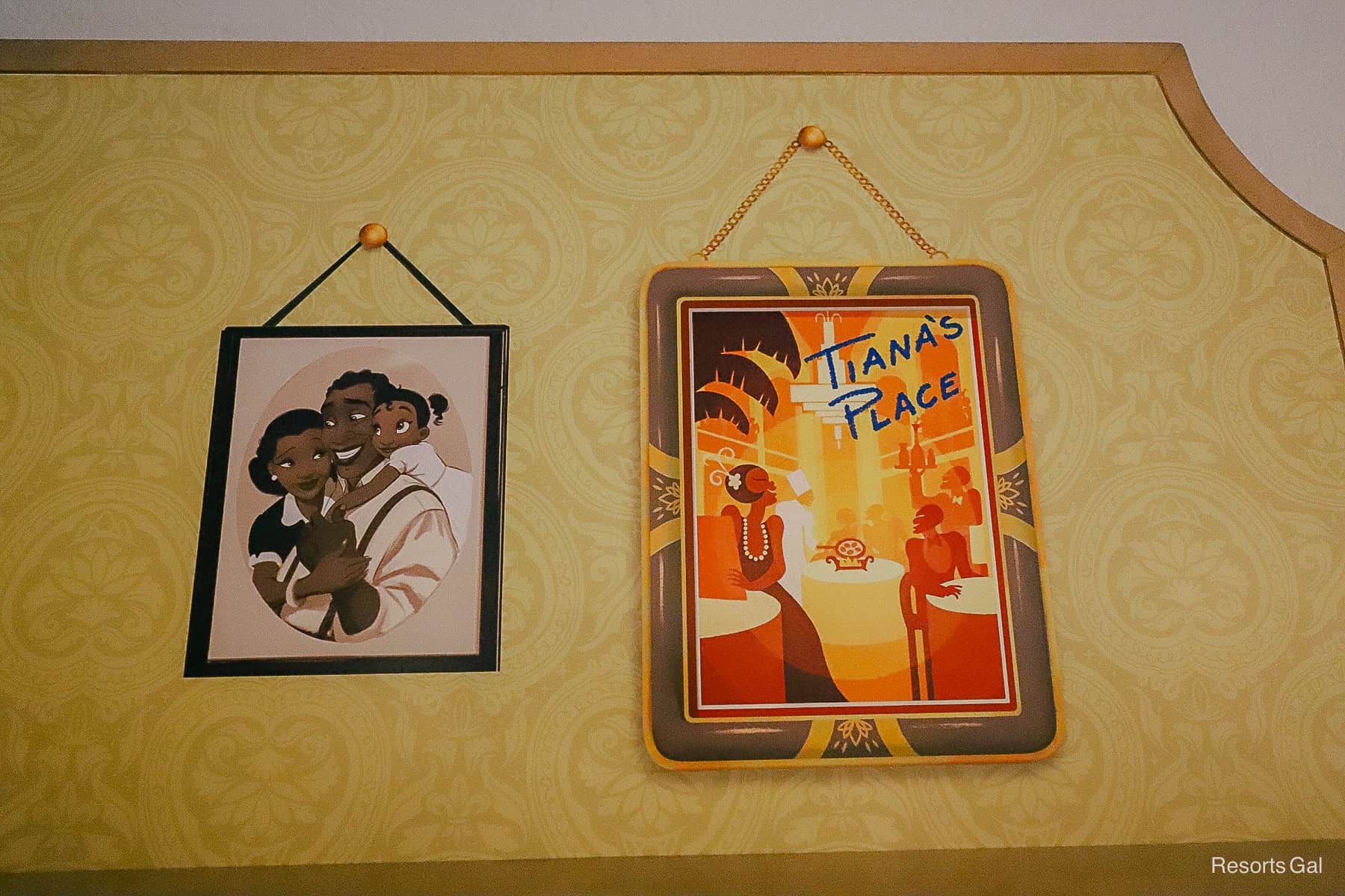 Tiana's Place artwork in the updated Magnolia Bend Rooms