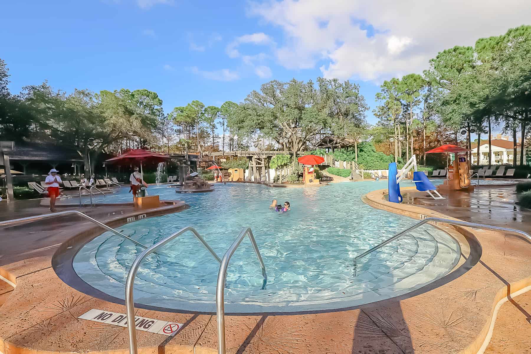 Entry point to the pool at Port Orleans Riverside